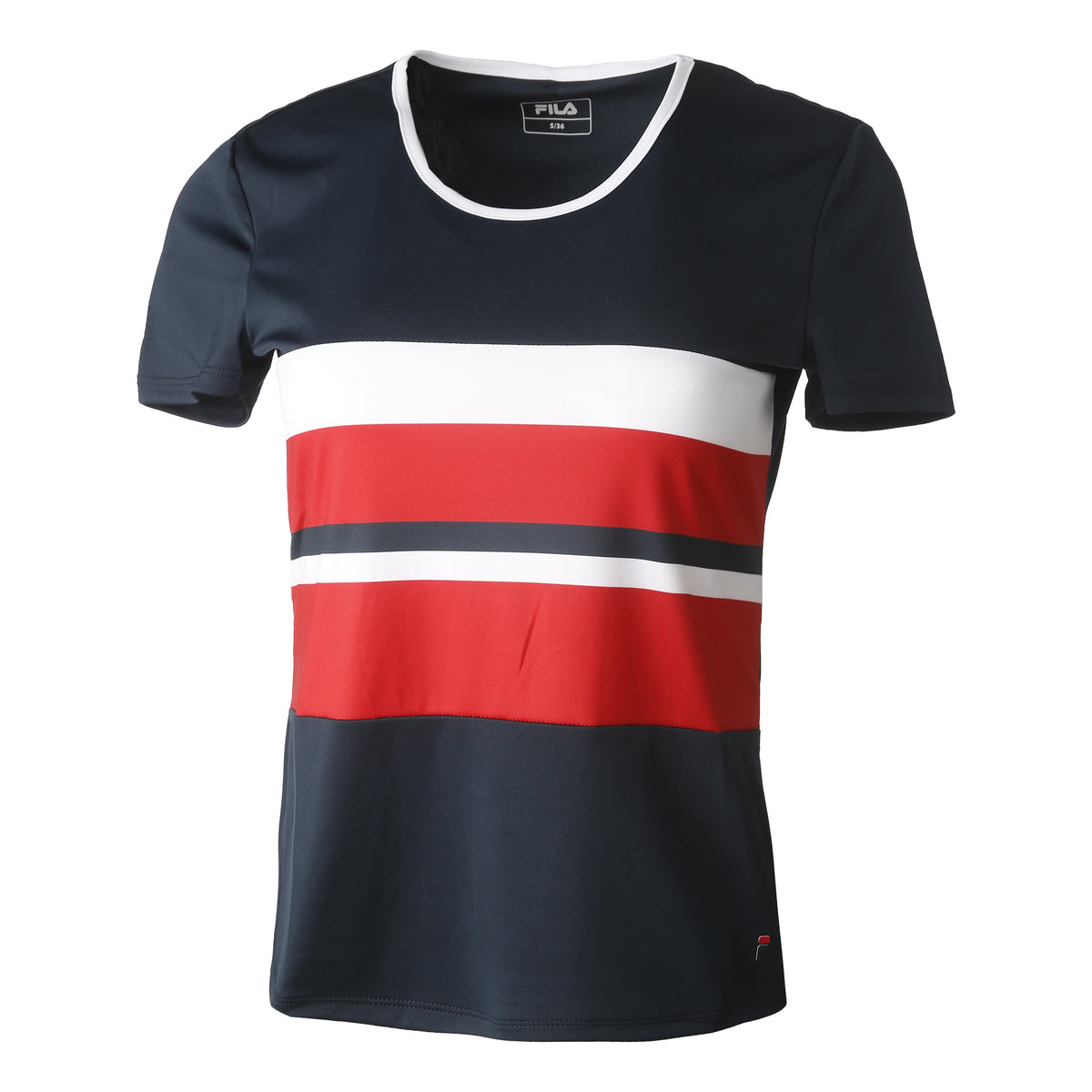Fila Samira T-shirt Damer - mørkeblå, rød Fila Samira T-shirt Damer - mørkeblå, rød