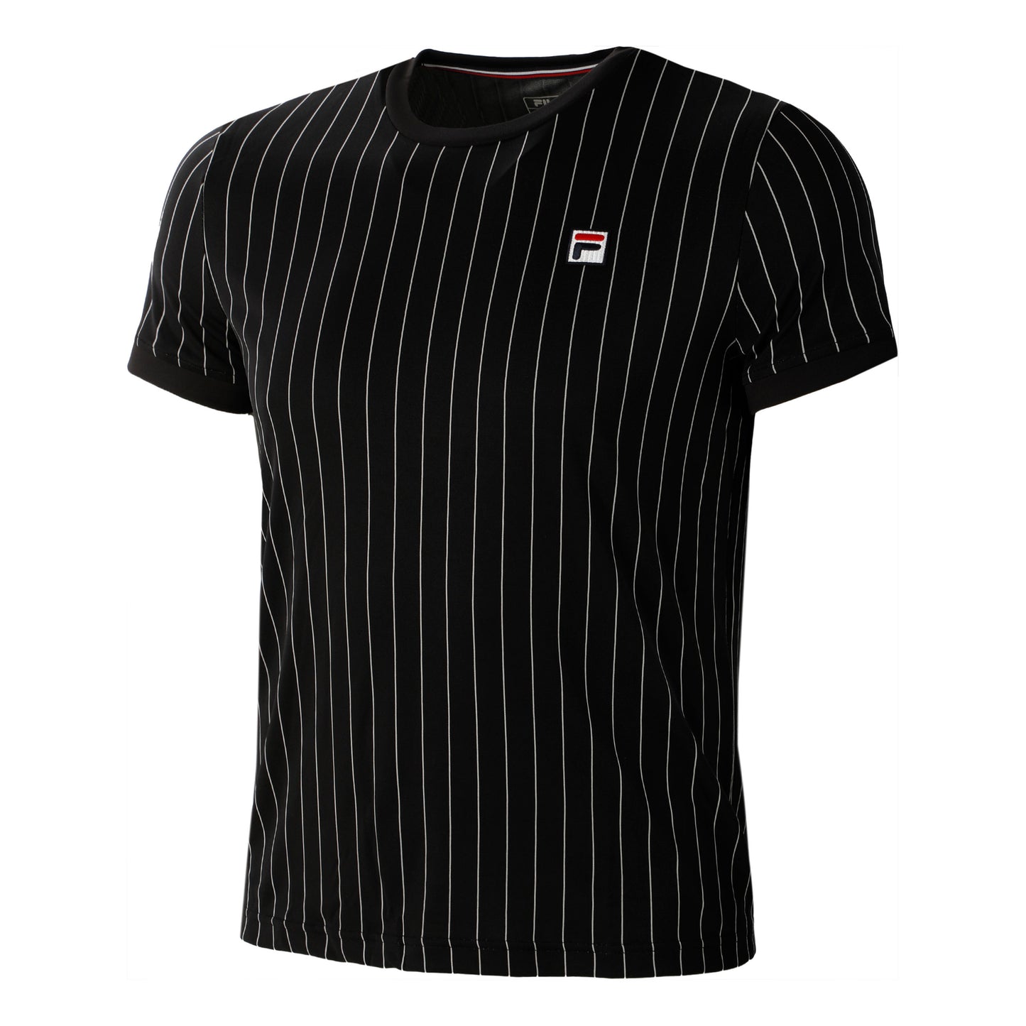 Fila Stripes T-shirt Herrer-Sort,Hvid Fila Stripes T-shirt Herrer-Sort,Hvid