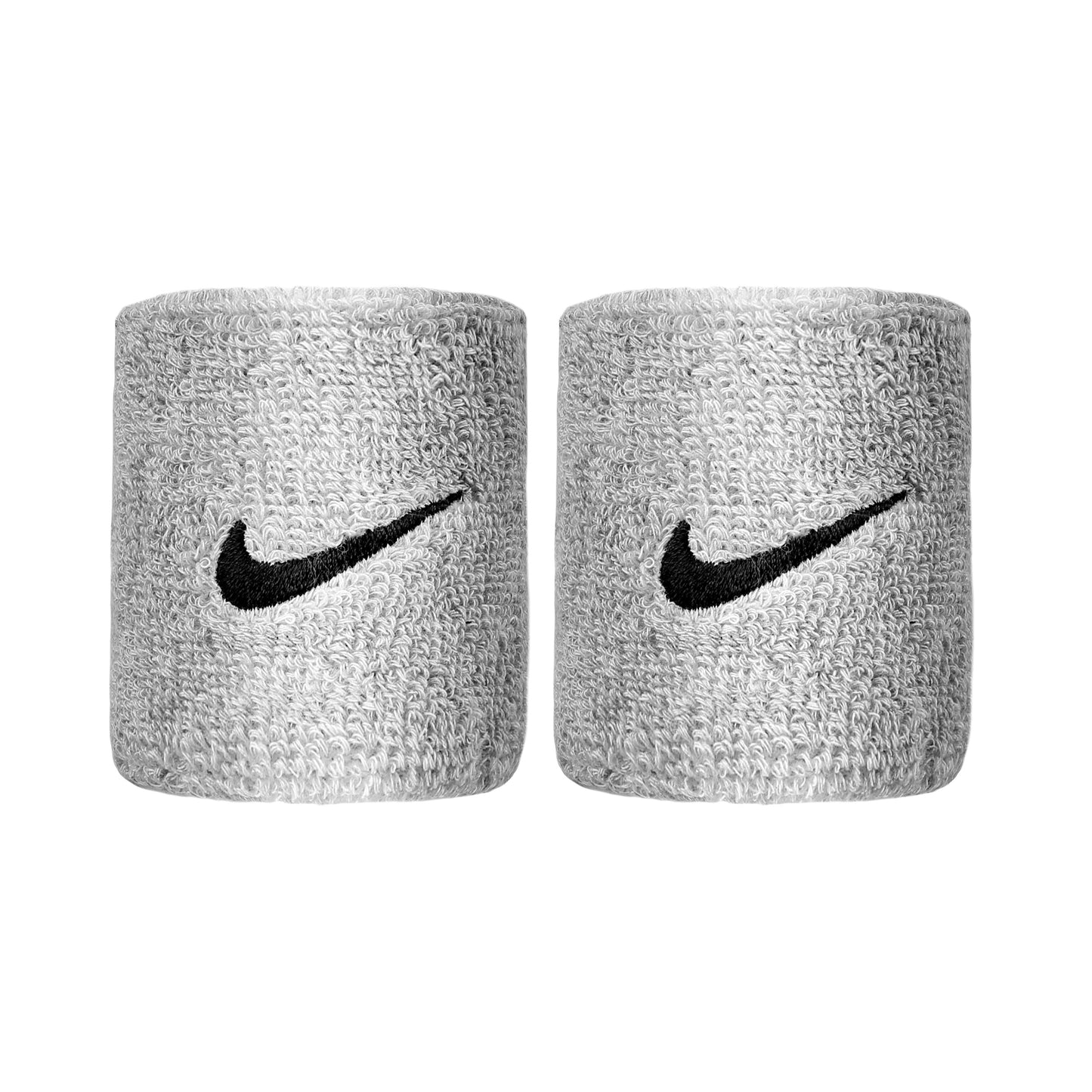 Nike Swoosh Svedbånd Pakke med 2 kort - lysegrå, sort Nike Swoosh Svedbånd Pakke med 2 kort - lysegrå, sort