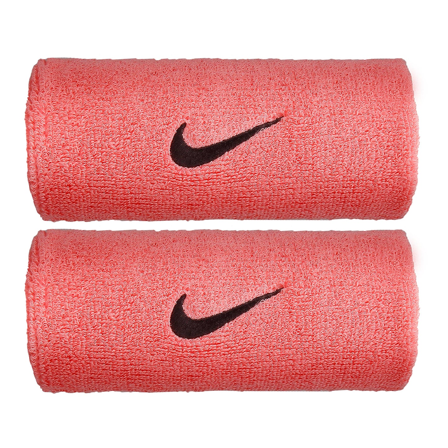 Nike Swoosh Doublewide Svedbånd Pakke med 2 Unisex - rosa, sort Nike Swoosh Doublewide Svedbånd Pakke med 2 Unisex - rosa, sort