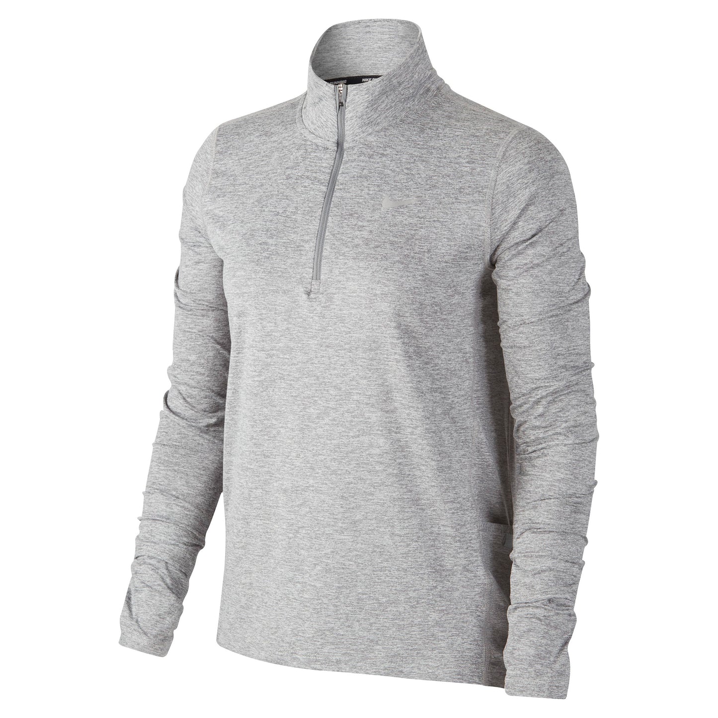 Nike Element Half-Zip Running Shirt, langærmet Damer - lysegrå, sølv Nike Element Half-Zip Running Shirt, langærmet Damer - lysegrå, sølv
