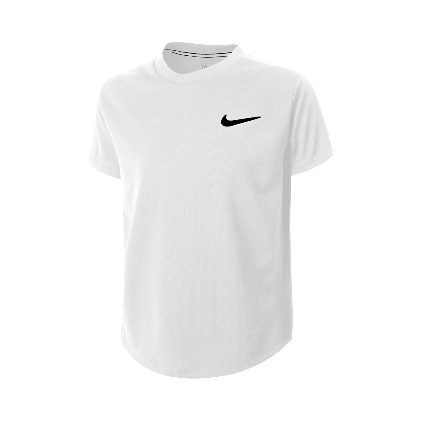 Nike Court Dri-Fit T-shirt Drenge - hvid, sort Nike Court Dri-Fit T-shirt Drenge - hvid, sort