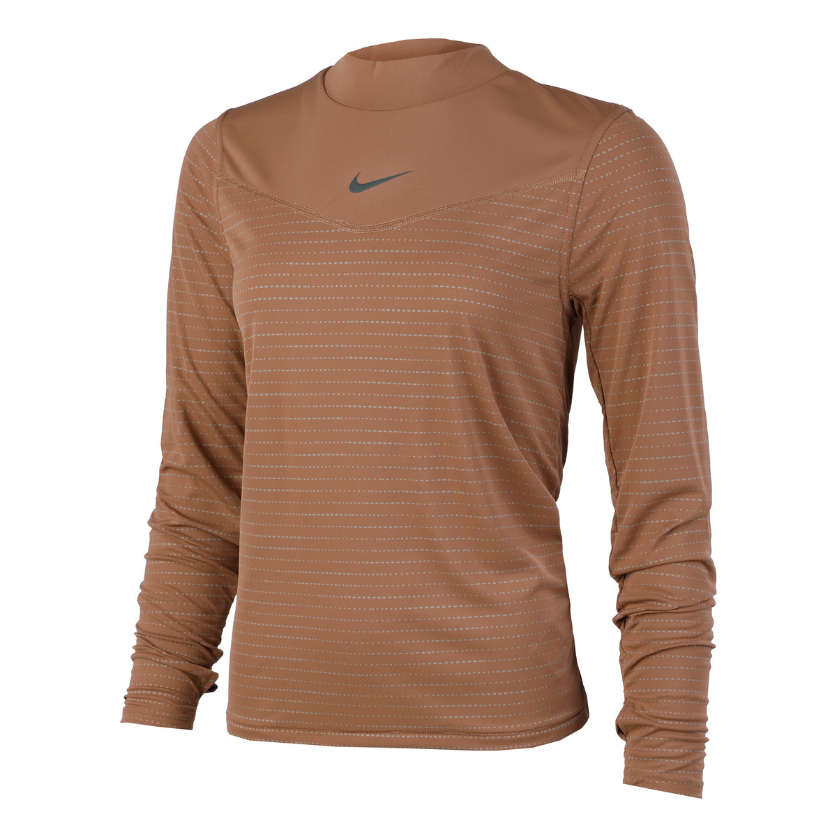 Nike Dri-Fit Run DVN Shirt, langærmet Damer - brun, Nike Dri-Fit Run DVN Shirt, langærmet Damer - brun,