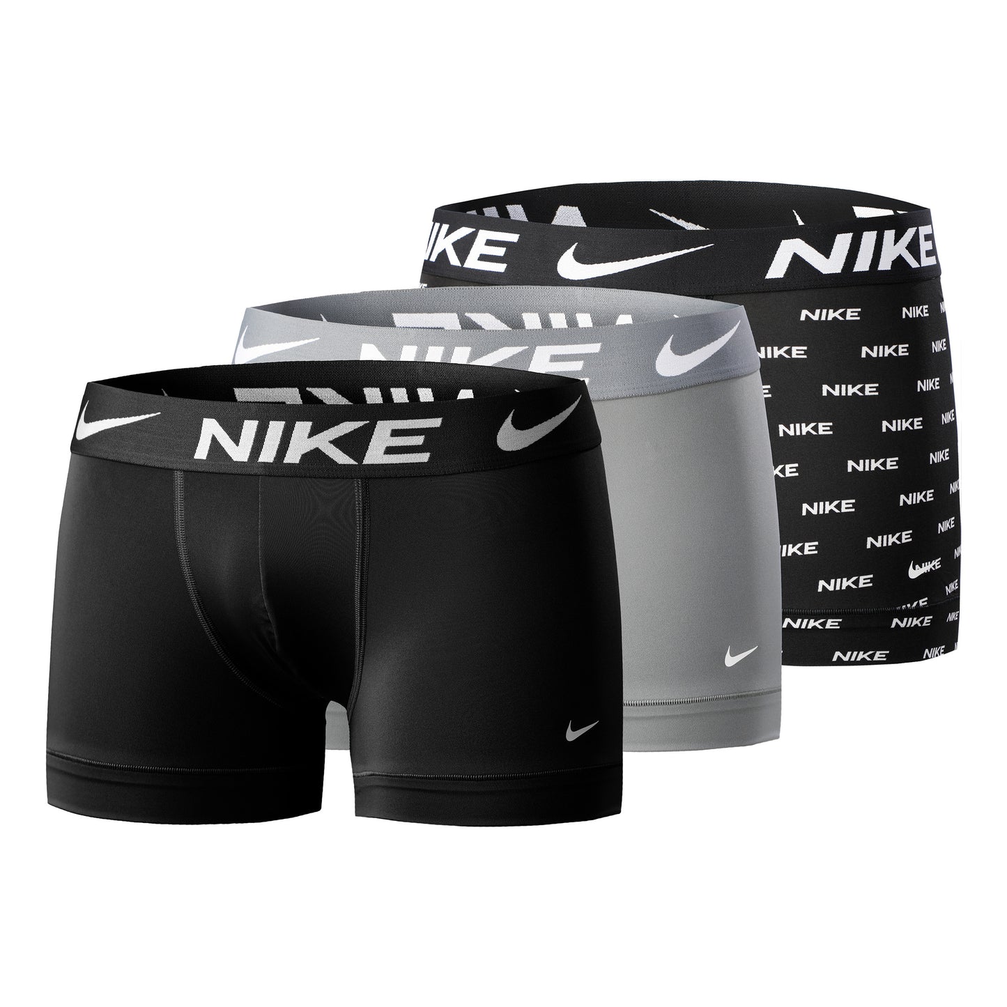 Nike Dri-FIT Essential Micro Trunk Boksershorts Pakke Med 3 Herrer-Sort,Grå Nike Dri-FIT Essential Micro Trunk Boksershorts Pakke Med 3 Herrer-Sort,Grå
