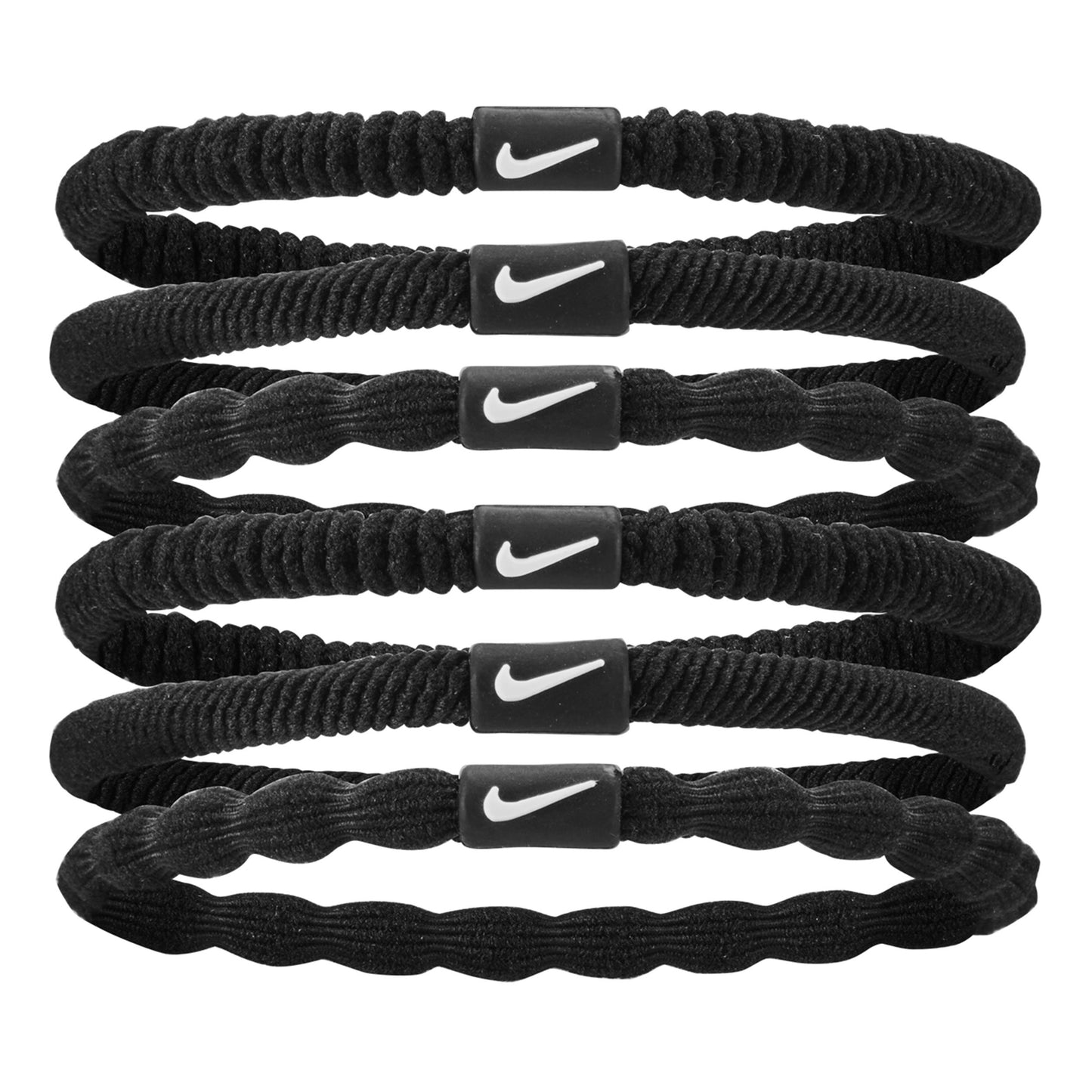 Nike Flex Hårbånd Pakke Med 6-Sort,Hvid Nike Flex Hårbånd Pakke Med 6-Sort,Hvid