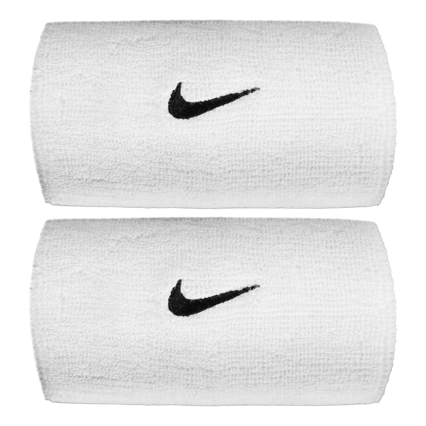 Nike Swoosh Classic Doublewide Svedbånd lang - hvid, sort Nike Swoosh Classic Doublewide Svedbånd lang - hvid, sort