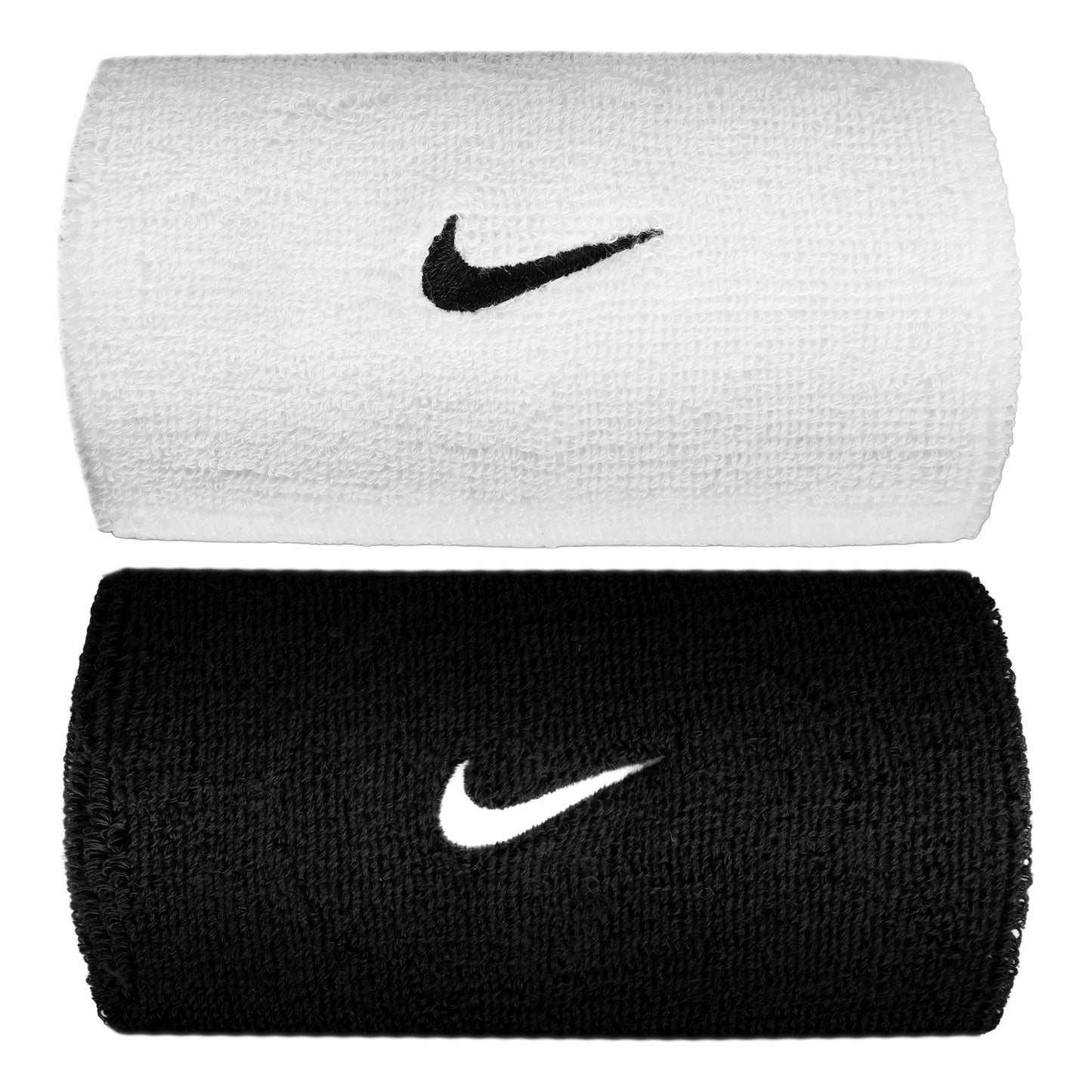 Nike Swoosh Classic Doublewide Svedbånd lang - sort, sort Nike Swoosh Classic Doublewide Svedbånd lang - sort, sort