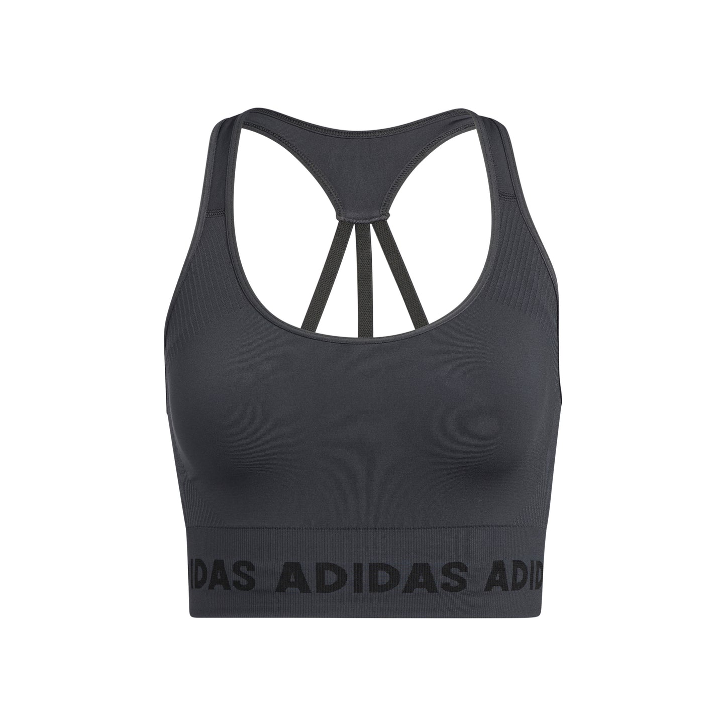 adidas Aeroknit Sports-BH Damer - mørkegrå, sort adidas Aeroknit Sports-BH Damer - mørkegrå, sort