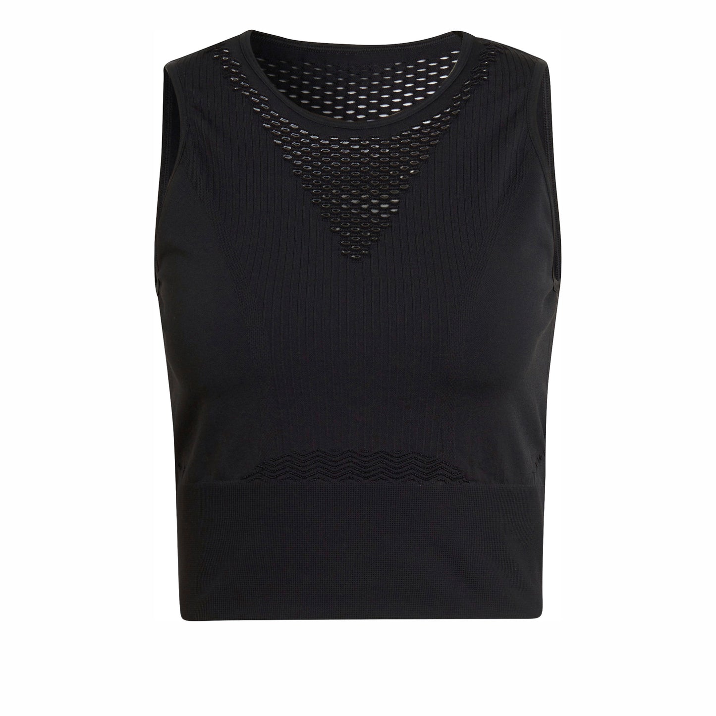 adidas Aeroknit Crop Tanktop Damer - sort, adidas Aeroknit Crop Tanktop Damer - sort,