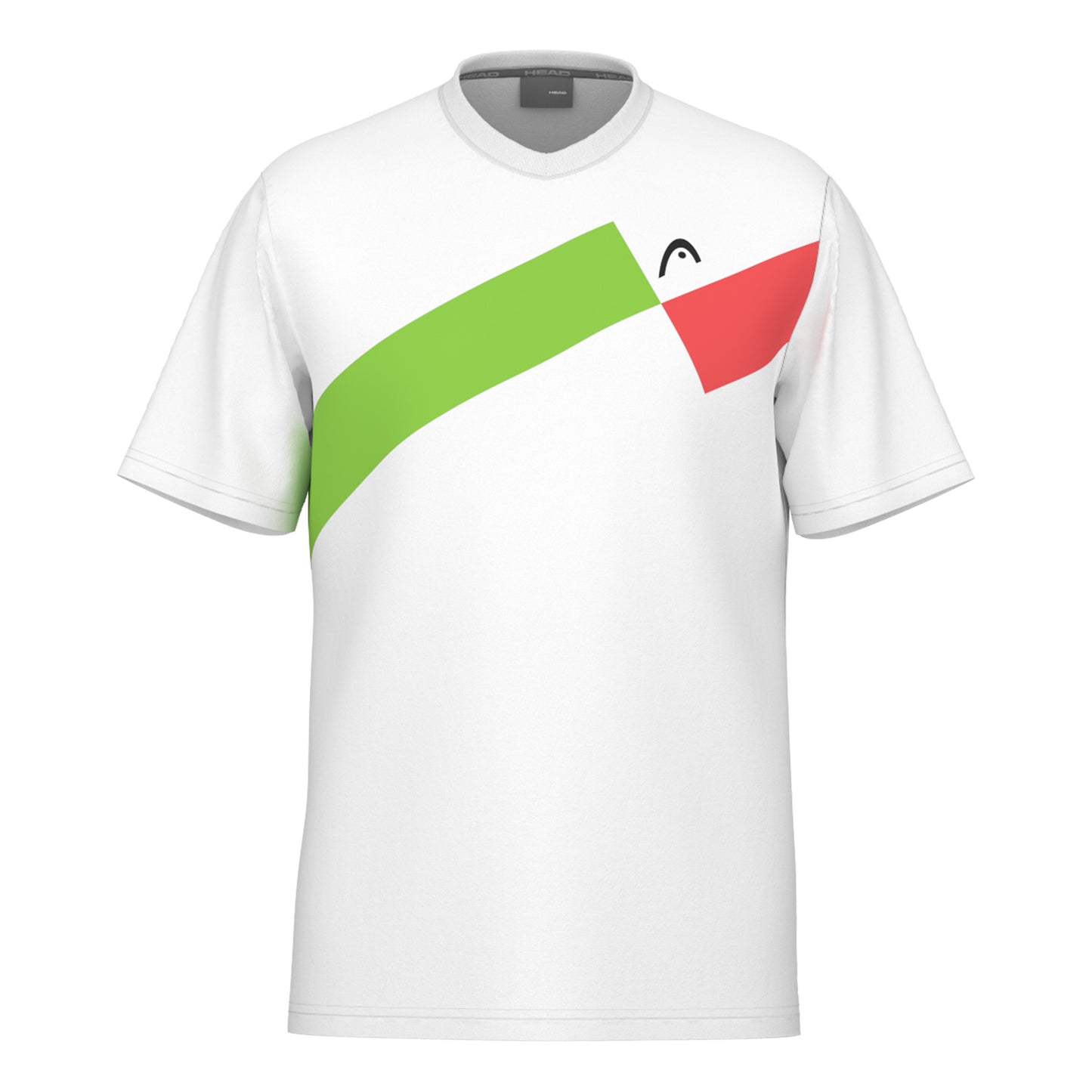 HEAD Topspin T-shirt Herrer-Hvid,Rød HEAD Topspin T-shirt Herrer-Hvid,Rød