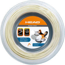 HEAD Sonic Pro Strenge,Rulle 200m-Hvid HEAD Sonic Pro Strenge,Rulle 200m-Hvid