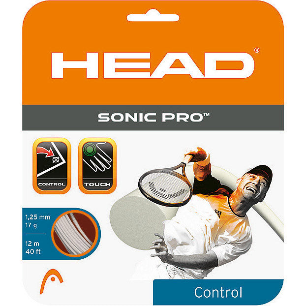 HEAD Sonic Pro Strengesæt 12m-Hvid HEAD Sonic Pro Strengesæt 12m-Hvid