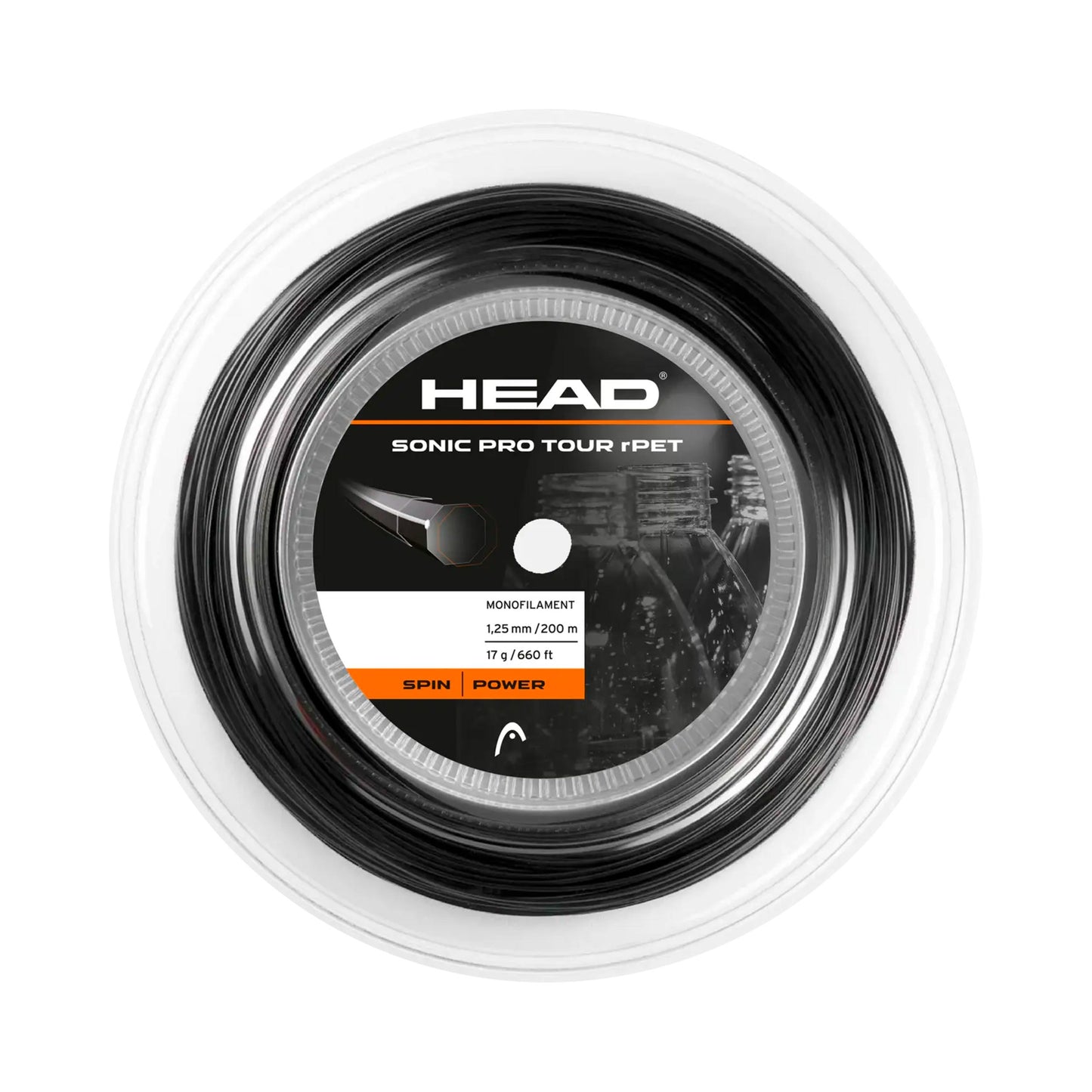 HEAD Sonic Pro Touch Strenge, rulle 200m - antracit HEAD Sonic Pro Touch Strenge, rulle 200m - antracit