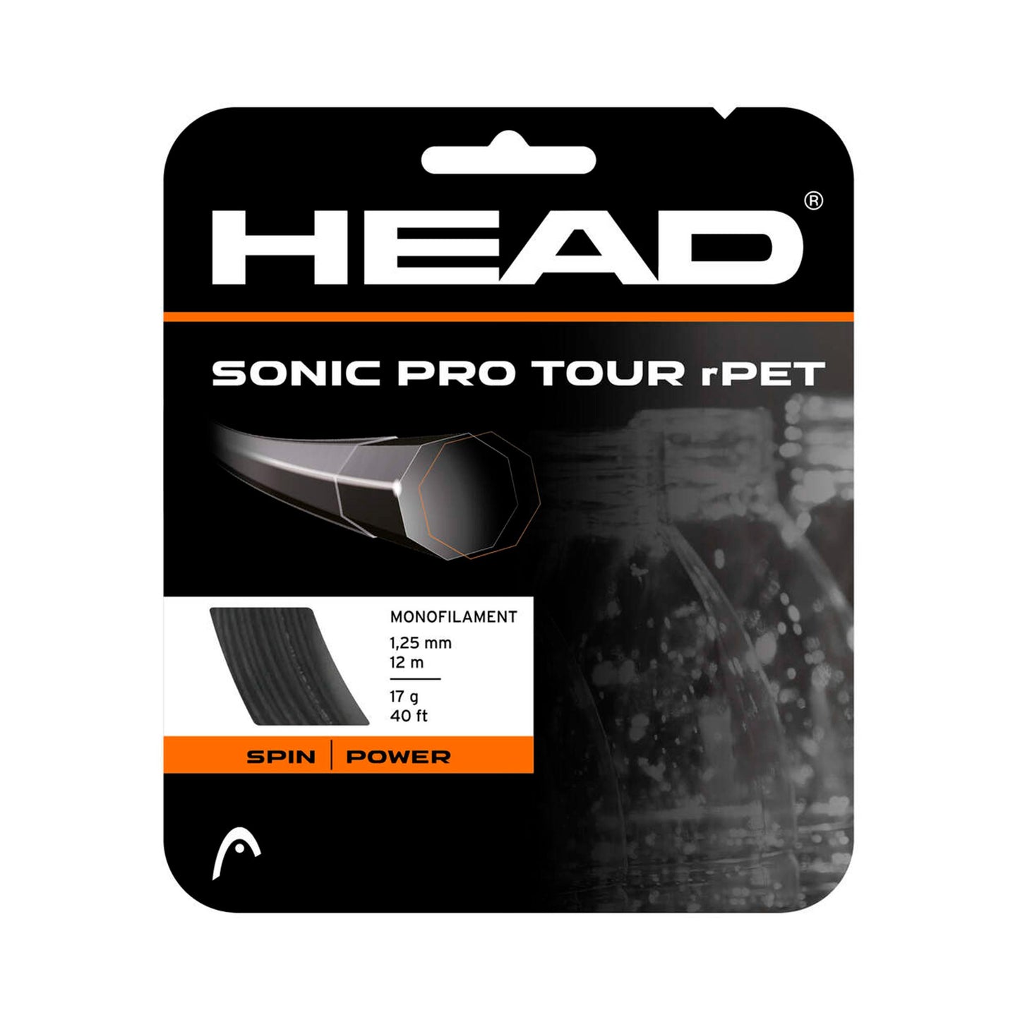 HEAD Sonic Pro Touch Strengesæt 12m - antracit HEAD Sonic Pro Touch Strengesæt 12m - antracit