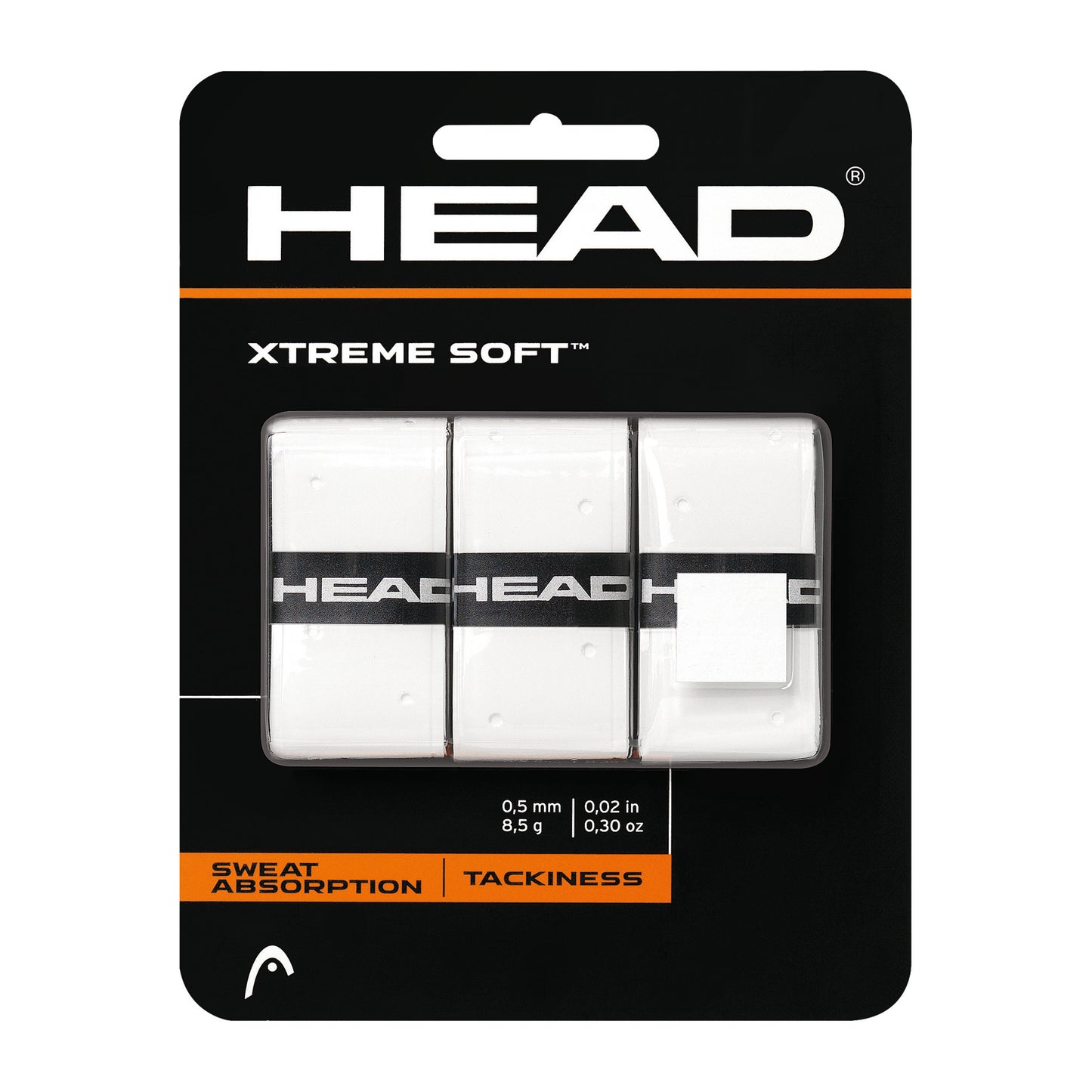 HEAD Xtreme Soft Pakke med 3 - hvid HEAD Xtreme Soft Pakke med 3 - hvid