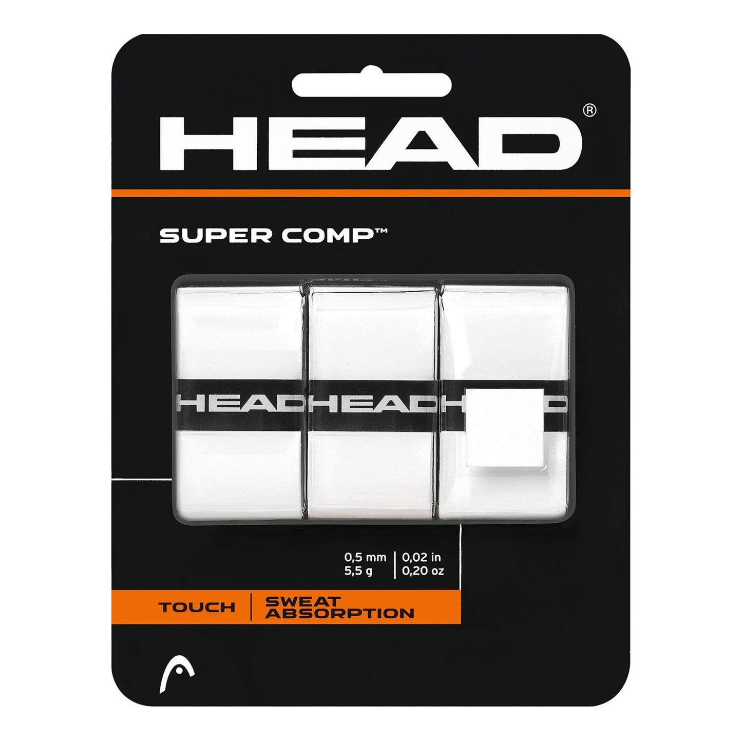 HEAD Super Comp Pakke med 3 - hvid HEAD Super Comp Pakke med 3 - hvid