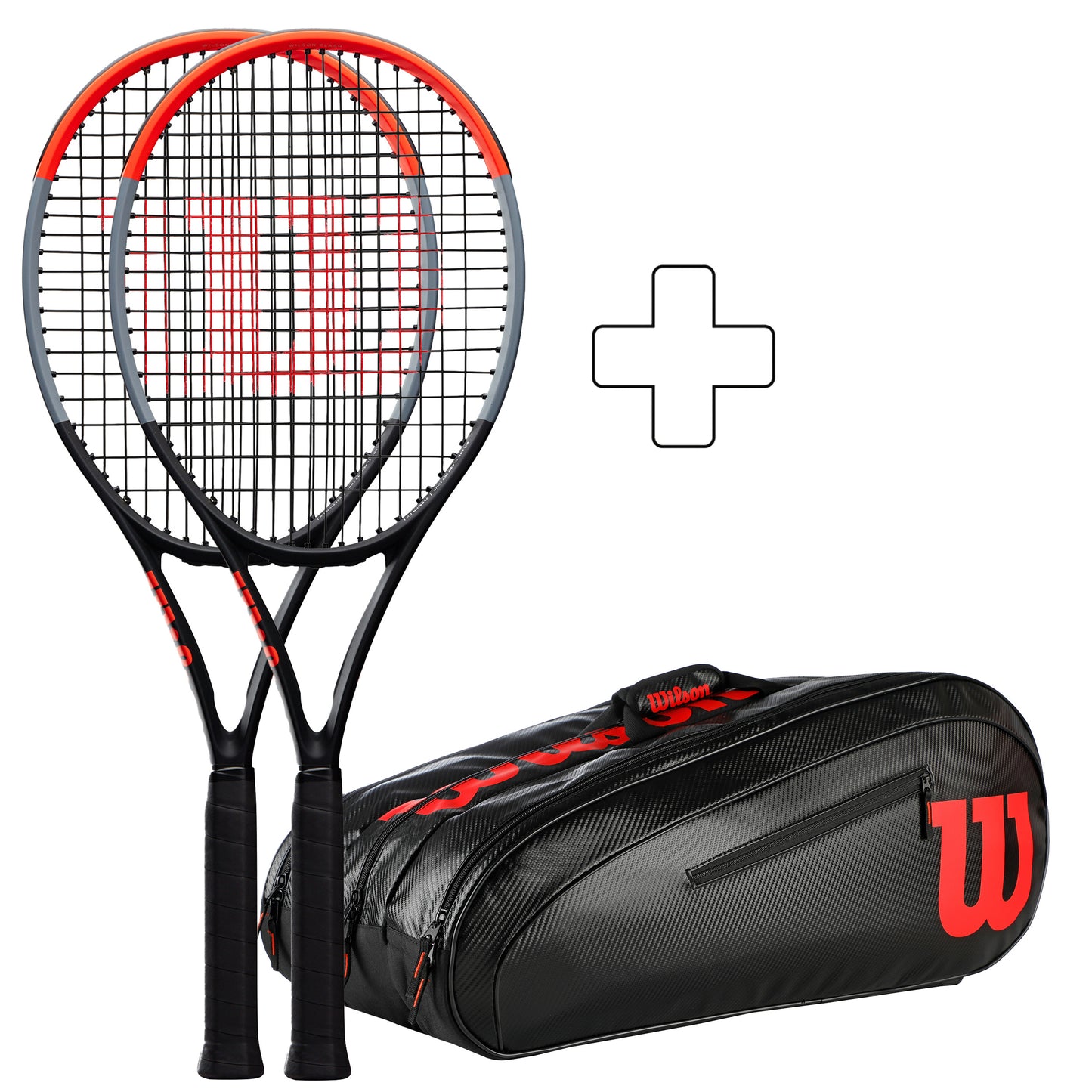 Wilson 2x Clash 100 Pro (Tour) Plus ketsjertaske Wilson 2x Clash 100 Pro (Tour) Plus ketsjertaske
