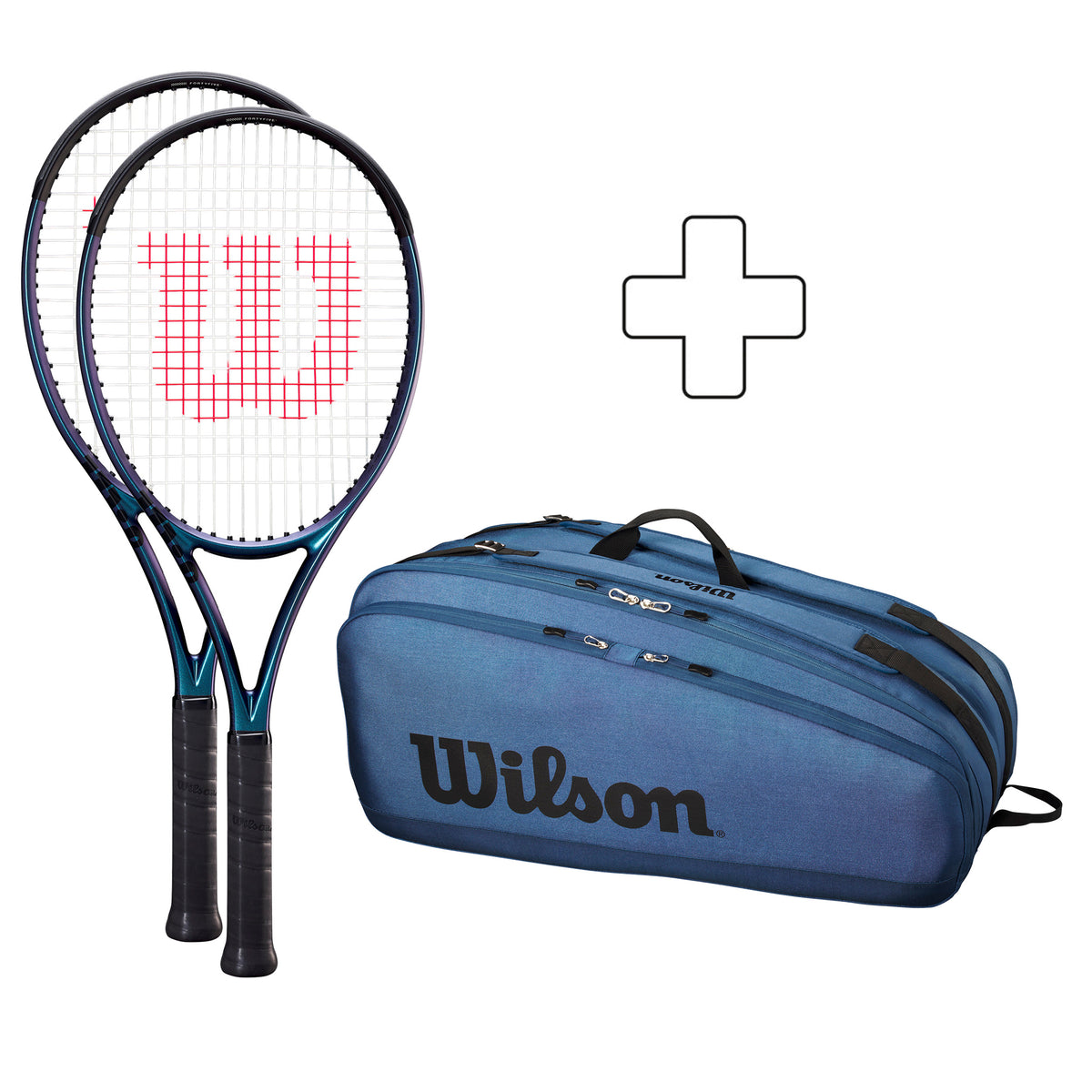 Wilson 2x 100 V4.0 Plus ketsjertaske Wilson 2x 100 V4.0 Plus ketsjertaske