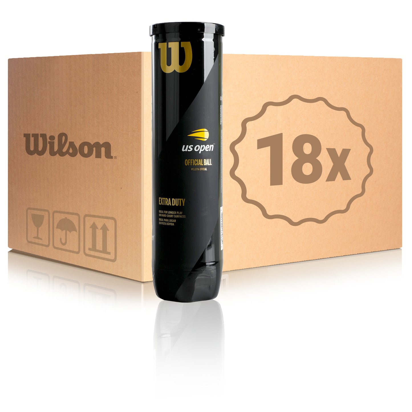 Wilson 18x dåse med 4 US Open I karton Wilson 18x dåse med 4 US Open I karton