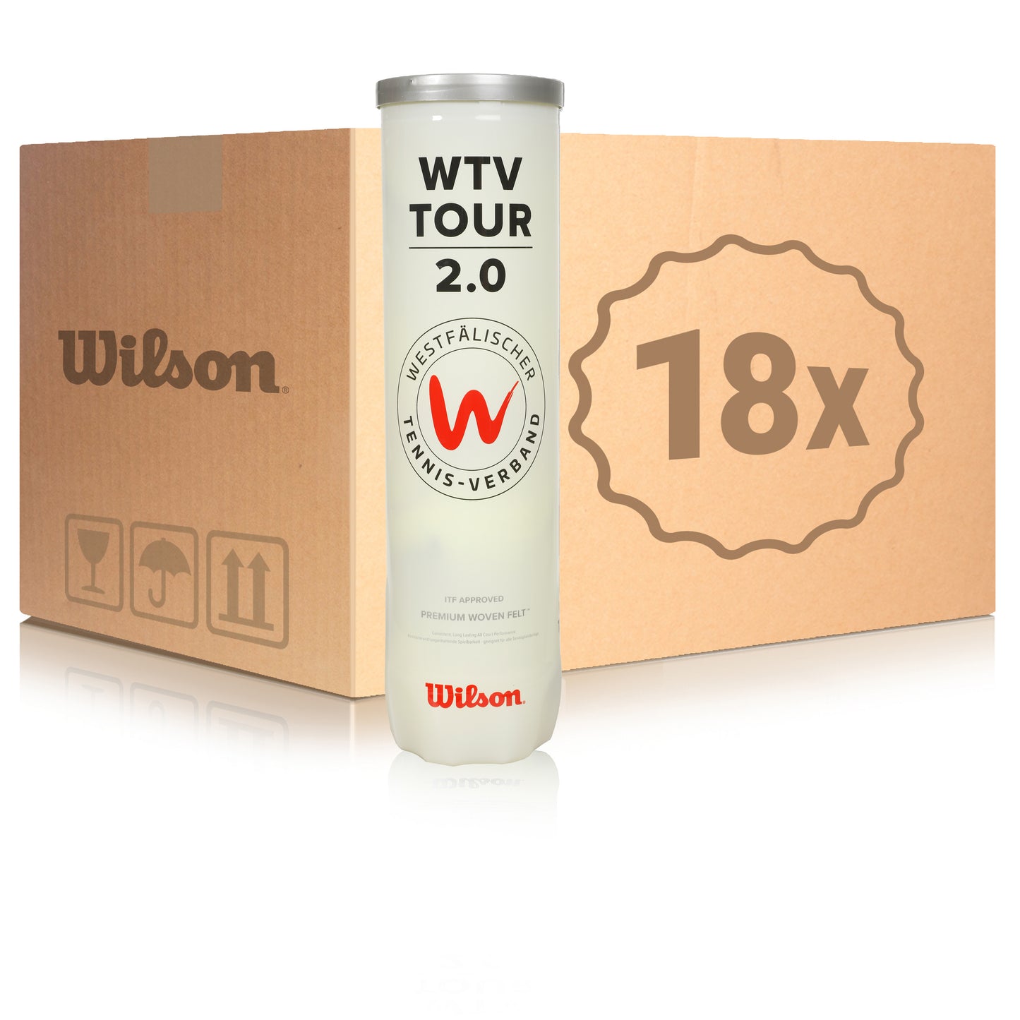 Wilson 18x dåse med 4 WTV TOUR 2.0 Wilson 18x dåse med 4 WTV TOUR 2.0