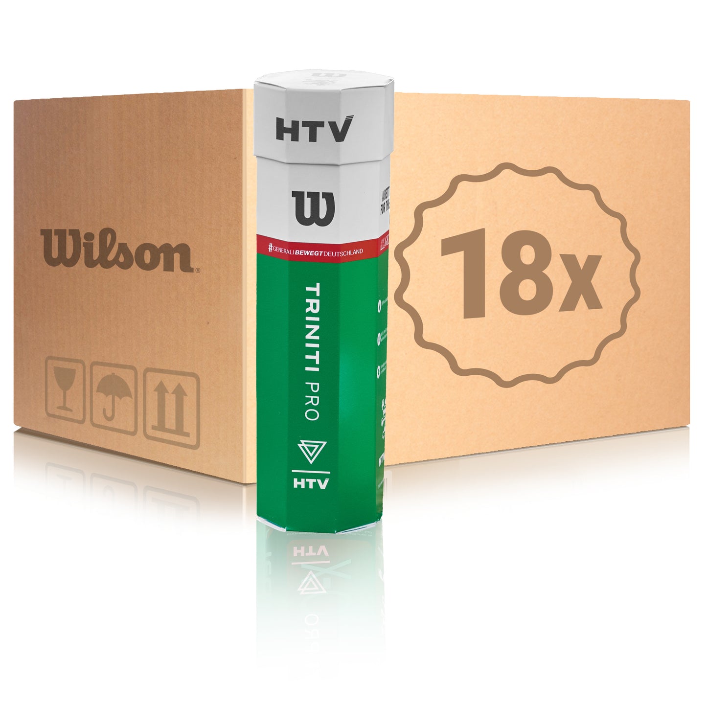 Wilson 18x dåse med 4 HTV Triniti Pro I karton Wilson 18x dåse med 4 HTV Triniti Pro I karton