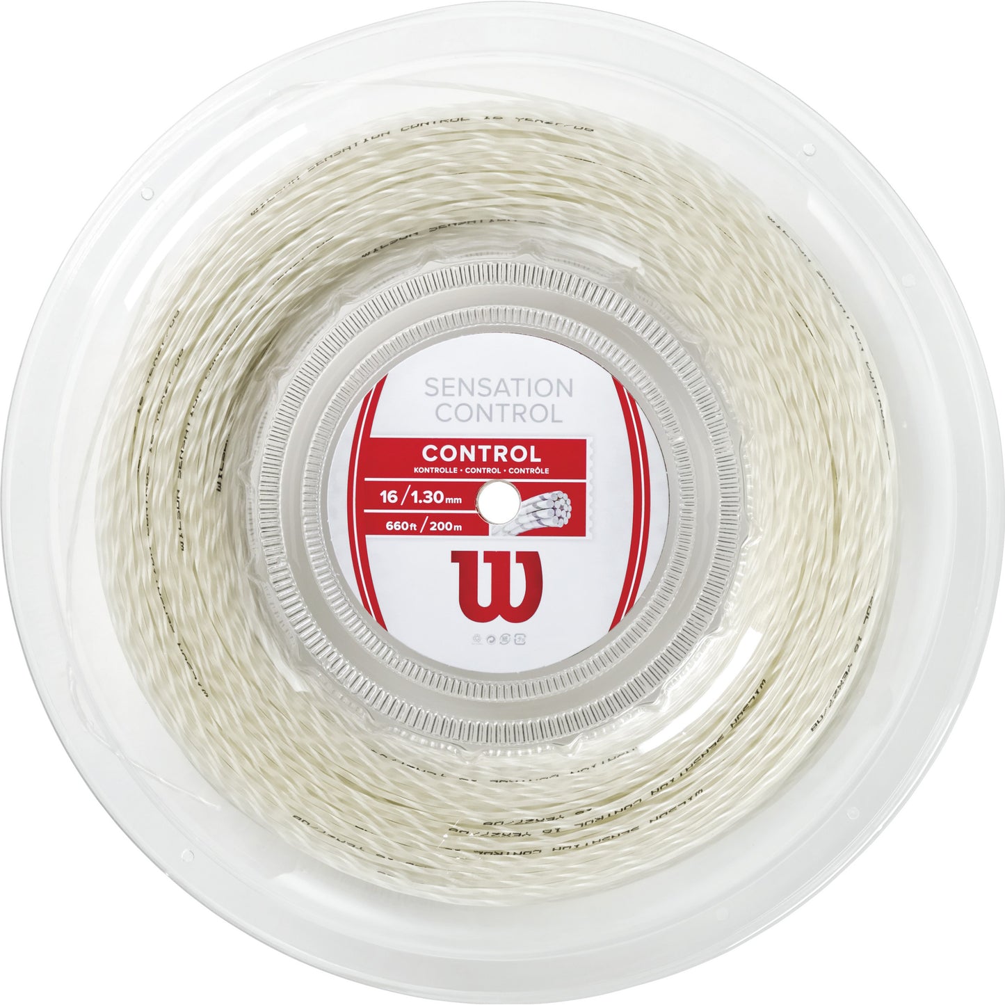 Wilson Sensation Control Strenge,Rulle 200m-Naturfarvet Wilson Sensation Control Strenge,Rulle 200m-Naturfarvet