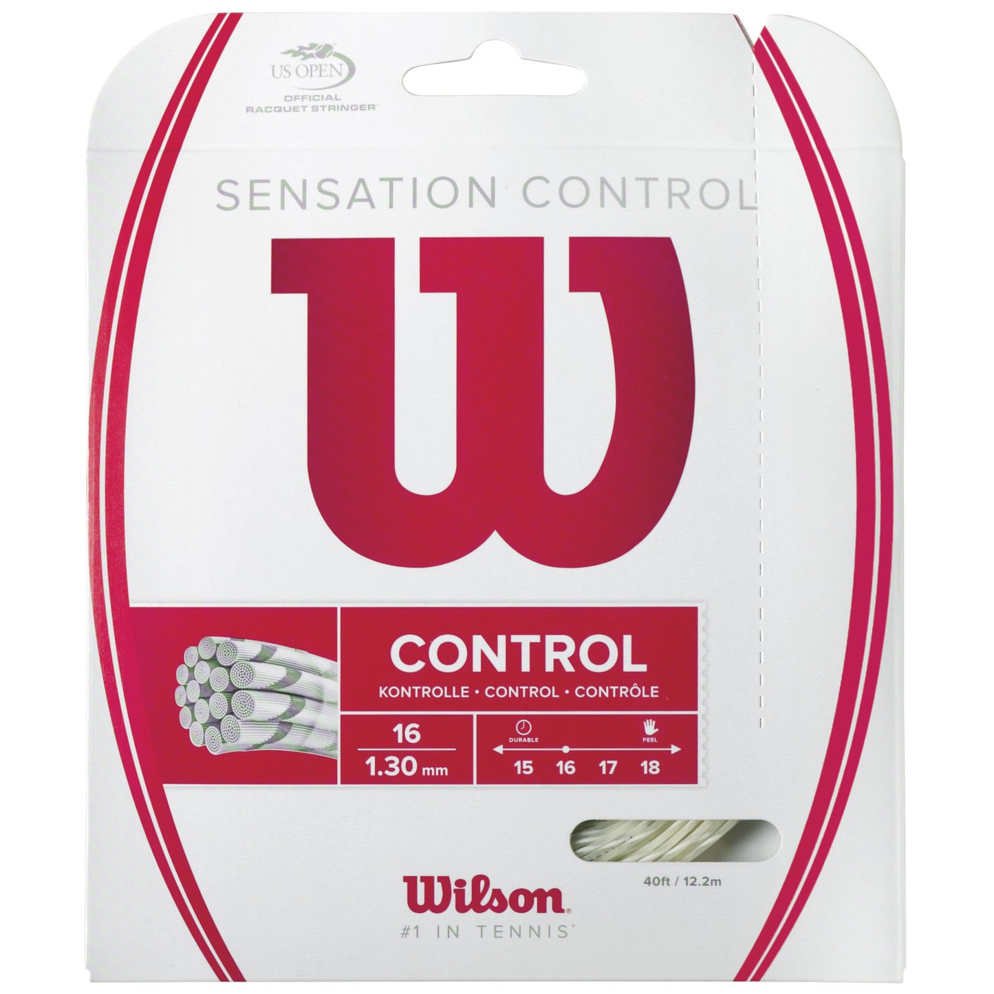 Wilson Sensation Control Strengesæt 12,2m-Naturfarvet Wilson Sensation Control Strengesæt 12,2m-Naturfarvet