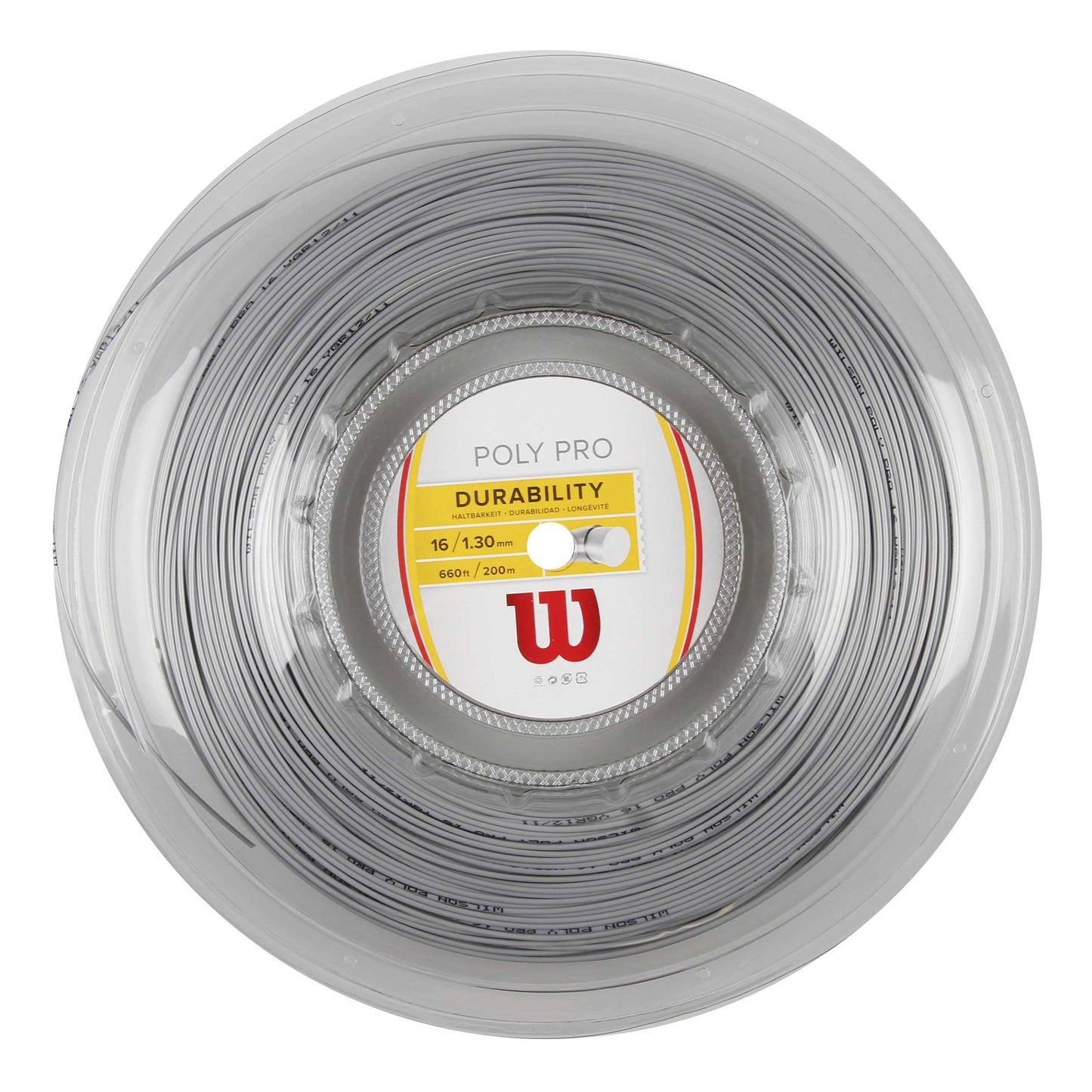 Wilson Poly Pro Strenge,Rulle 200m-Sølv Wilson Poly Pro Strenge,Rulle 200m-Sølv
