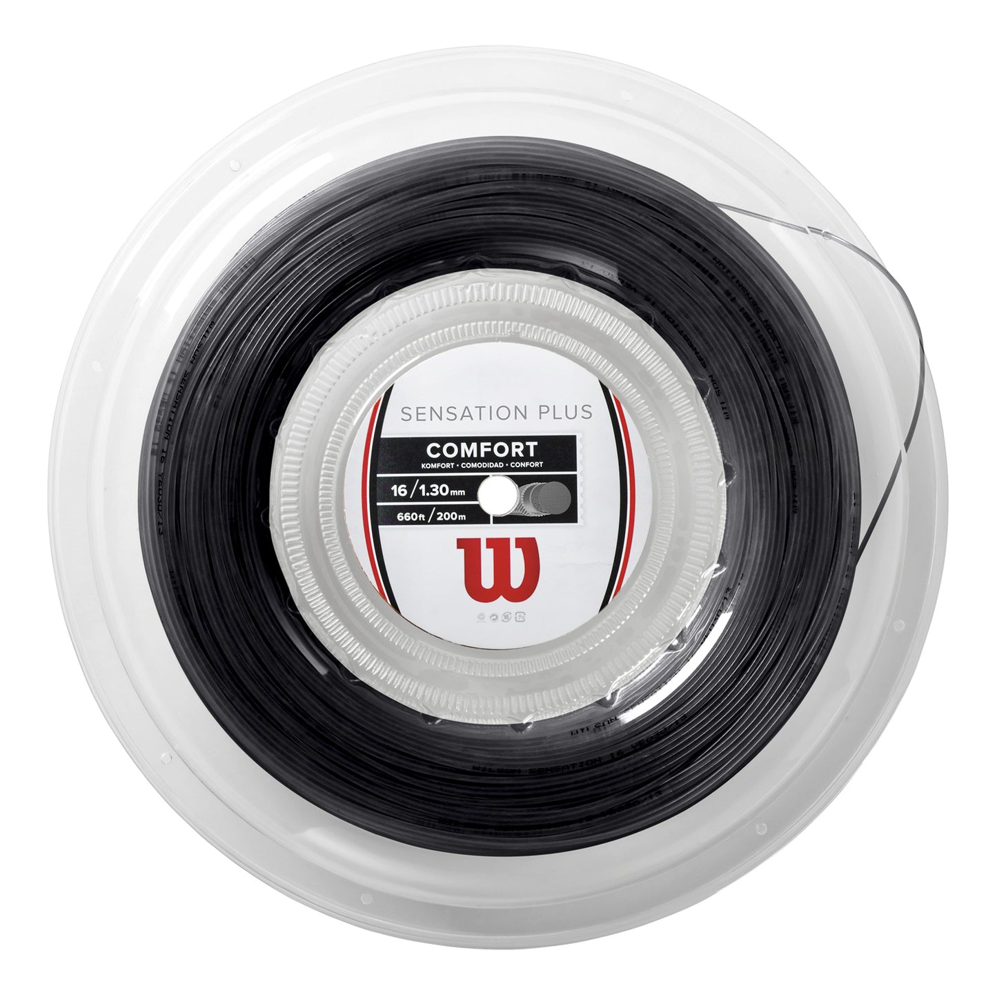 Wilson Sensation Plus Strenge,Rulle 200m-Sort Wilson Sensation Plus Strenge,Rulle 200m-Sort