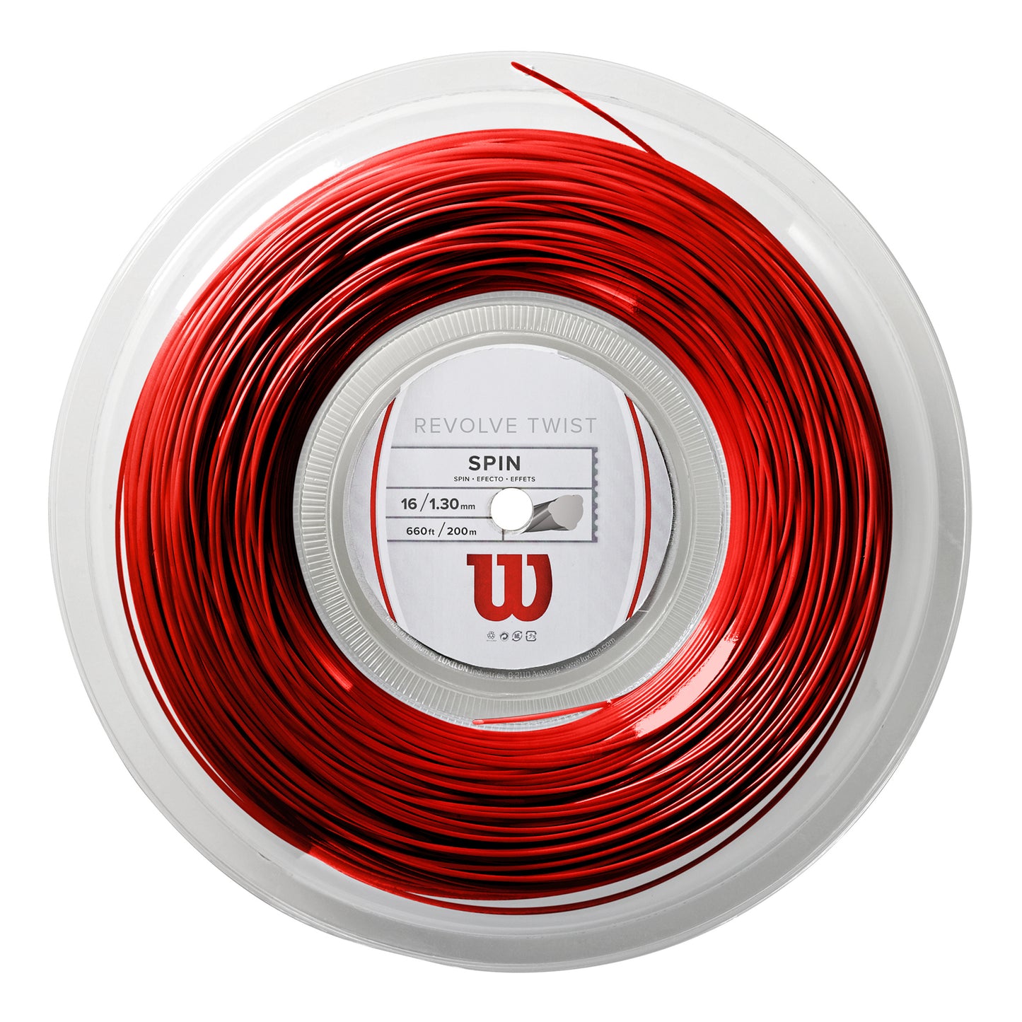 Wilson Revolve Twist Strenge,Rulle 200m-Rød Wilson Revolve Twist Strenge,Rulle 200m-Rød