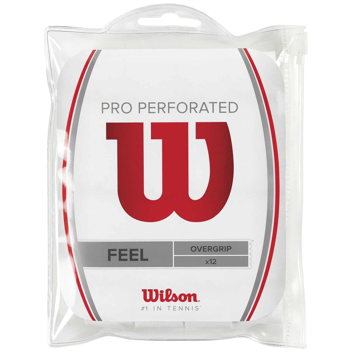 Wilson Pro Overgrip Perforated Pakke Med 12-Hvid Wilson Pro Overgrip Perforated Pakke Med 12-Hvid