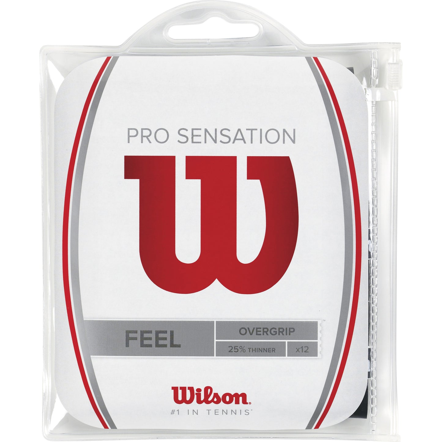 Wilson Pro Overgrip Sensation Pakke med 12 - sort Wilson Pro Overgrip Sensation Pakke med 12 - sort
