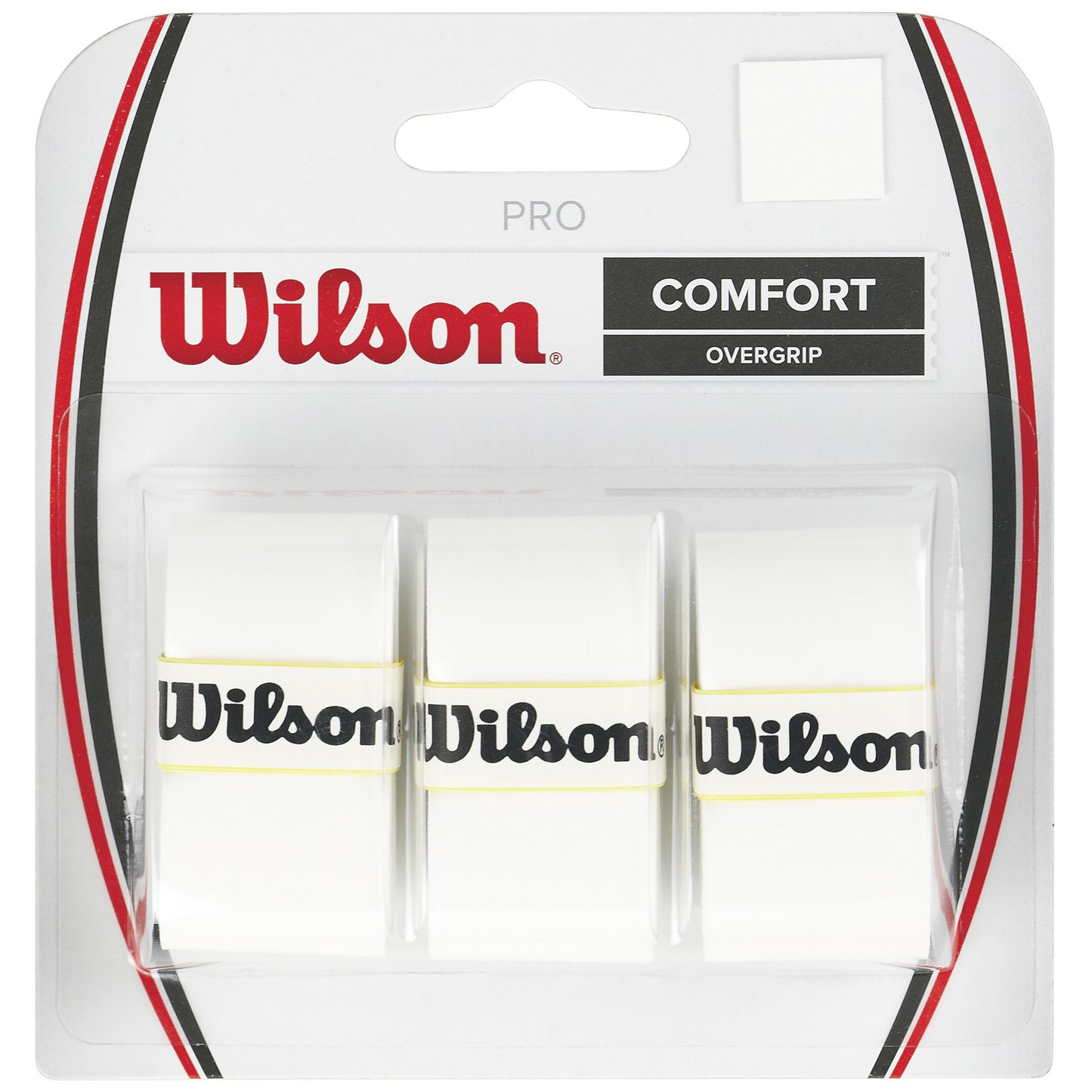 Wilson Pro Overgrip Pakke Med 3-Hvid Wilson Pro Overgrip Pakke Med 3-Hvid