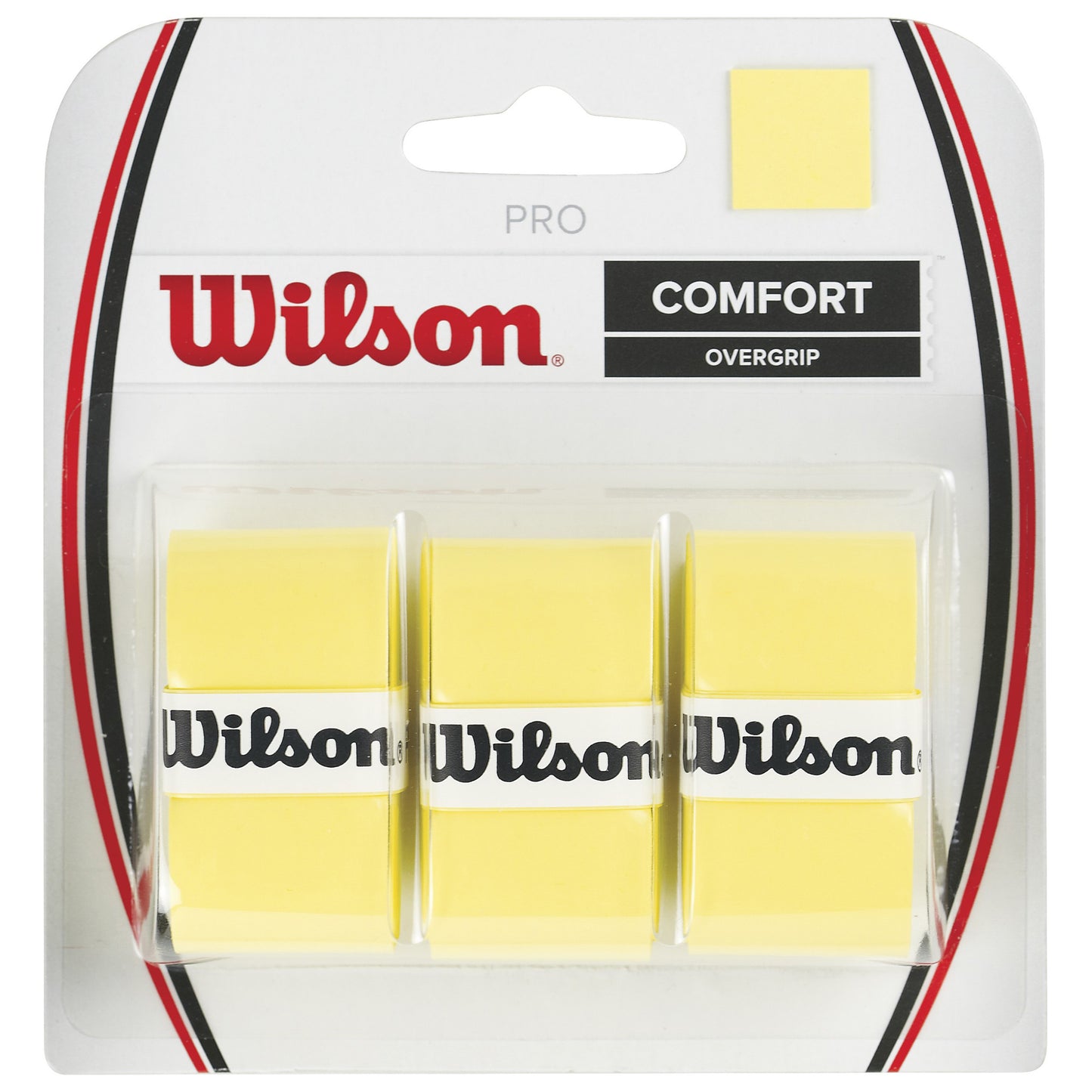 Wilson Pro Overgrip Pakke med 3 - gul Wilson Pro Overgrip Pakke med 3 - gul