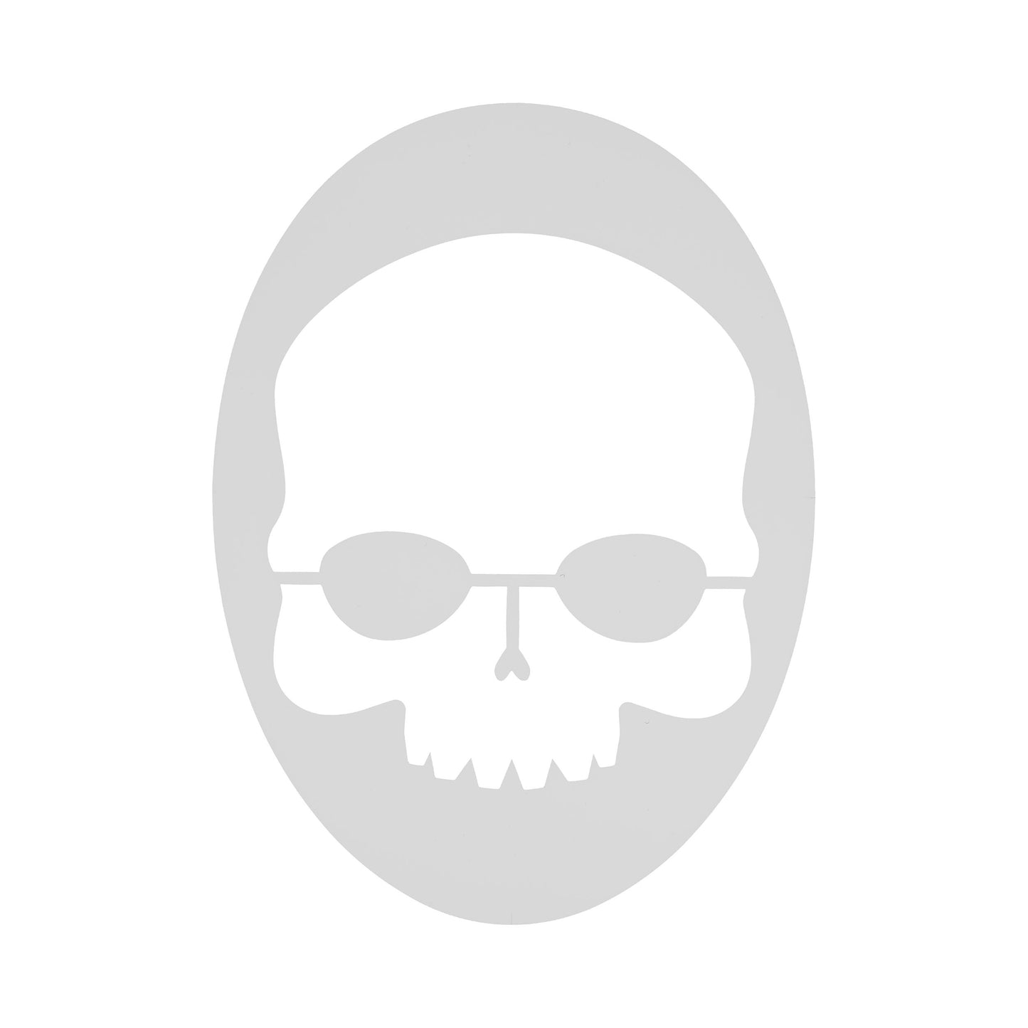 Prince Skull Stencil Logoskabelon-Hvid Prince Skull Stencil Logoskabelon-Hvid