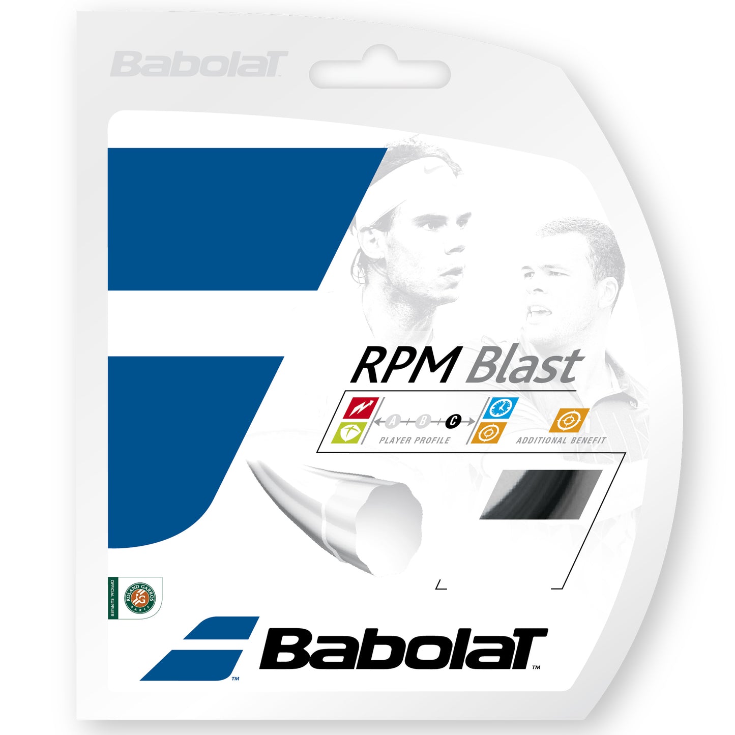 Babolat RPM Blast Strengesæt 12m-Sort Babolat RPM Blast Strengesæt 12m-Sort