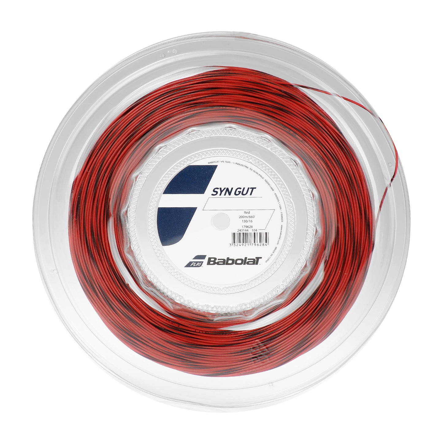 Babolat Syn Gut Strenge, rulle 200m - mørkerød Babolat Syn Gut Strenge, rulle 200m - mørkerød
