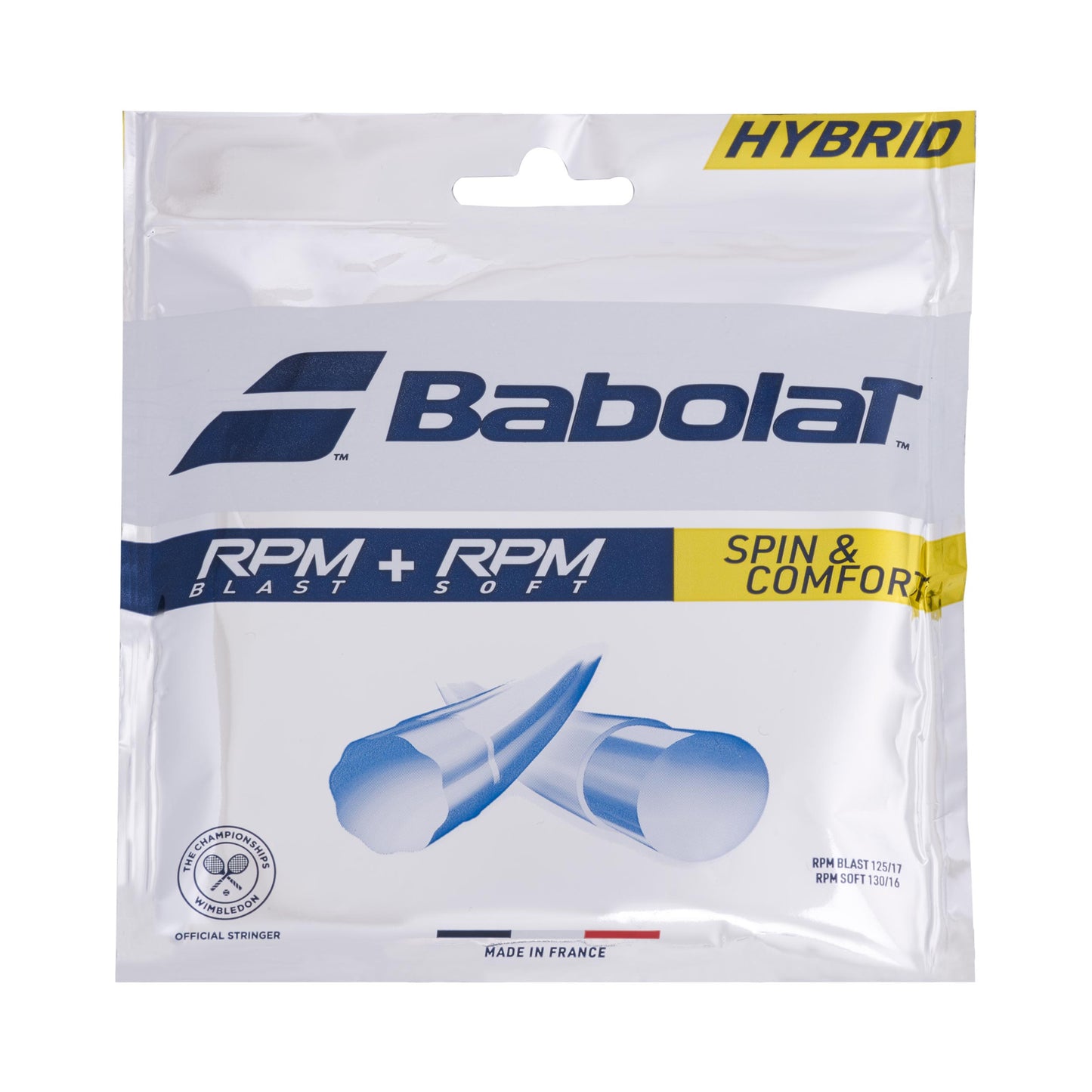 Babolat RPM Blast 125 + RPM Soft 130 Strengesæt-Grå Babolat RPM Blast 125 + RPM Soft 130 Strengesæt-Grå