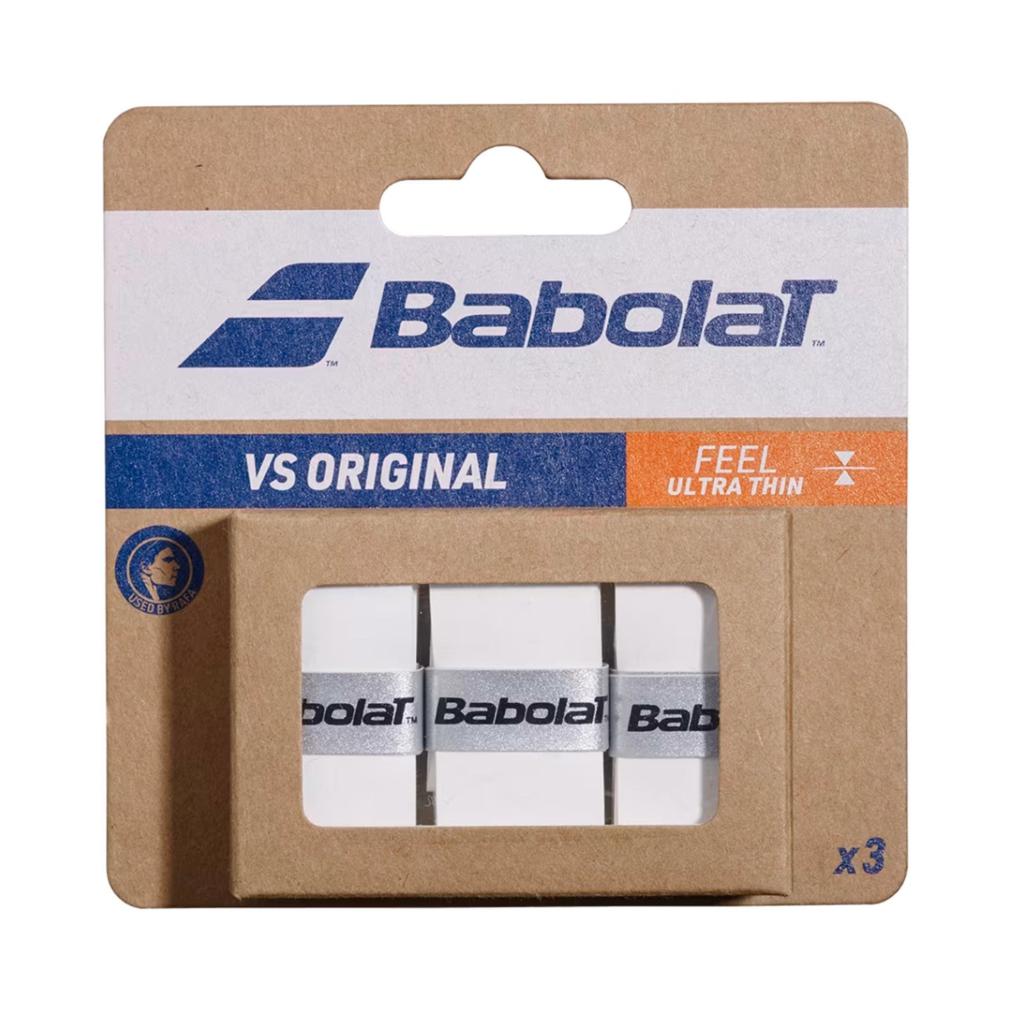 Babolat VS Grip Original Pakke Med 3-Hvid Babolat VS Grip Original Pakke Med 3-Hvid
