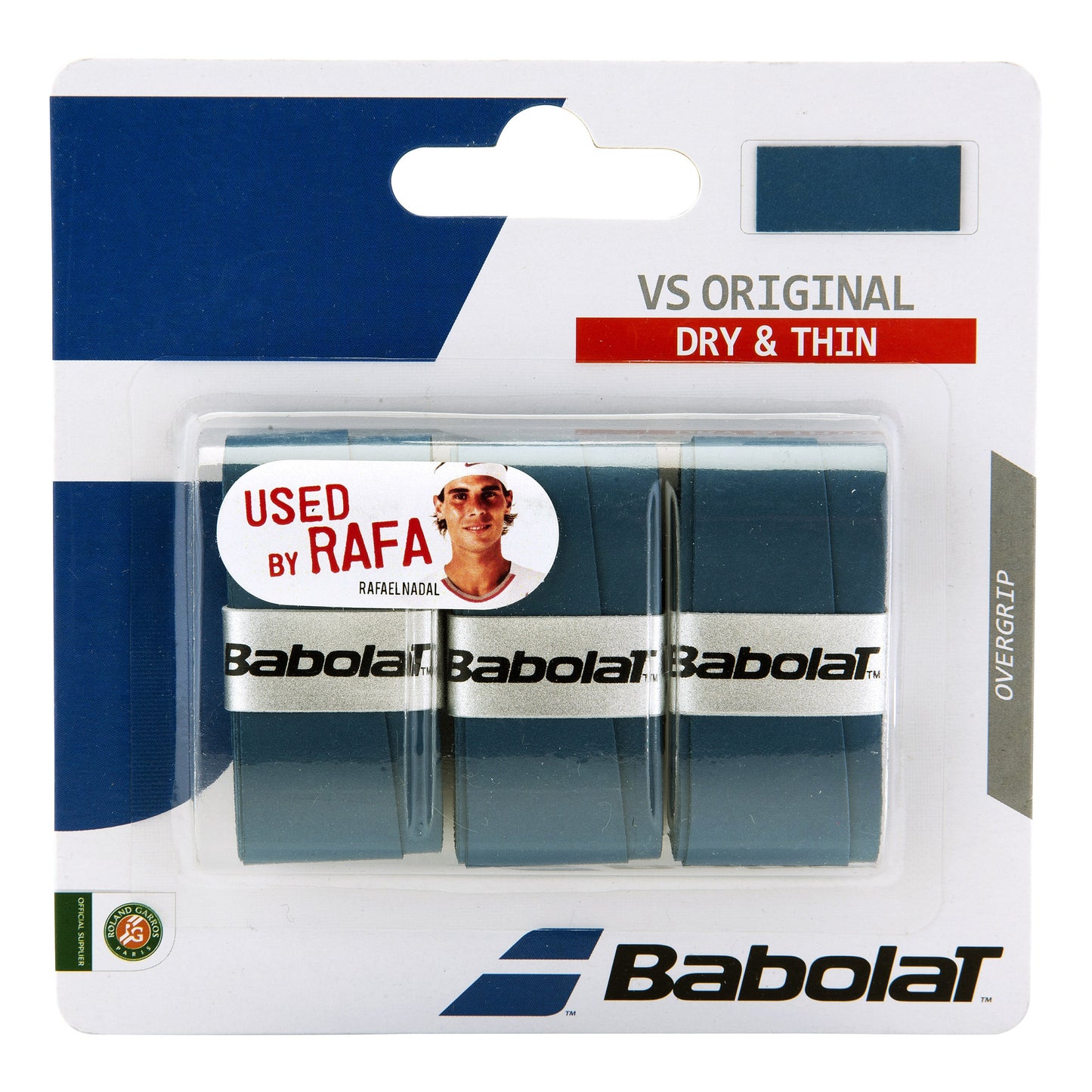 Babolat VS Grip Original Pakke med 3 - mørkeblå Babolat VS Grip Original Pakke med 3 - mørkeblå