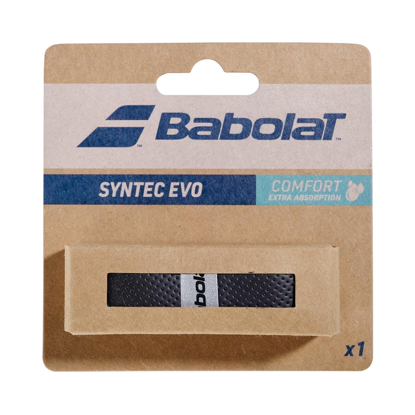 Babolat Syntec Evo Grip Pakke Med 1-Sort Babolat Syntec Evo Grip Pakke Med 1-Sort