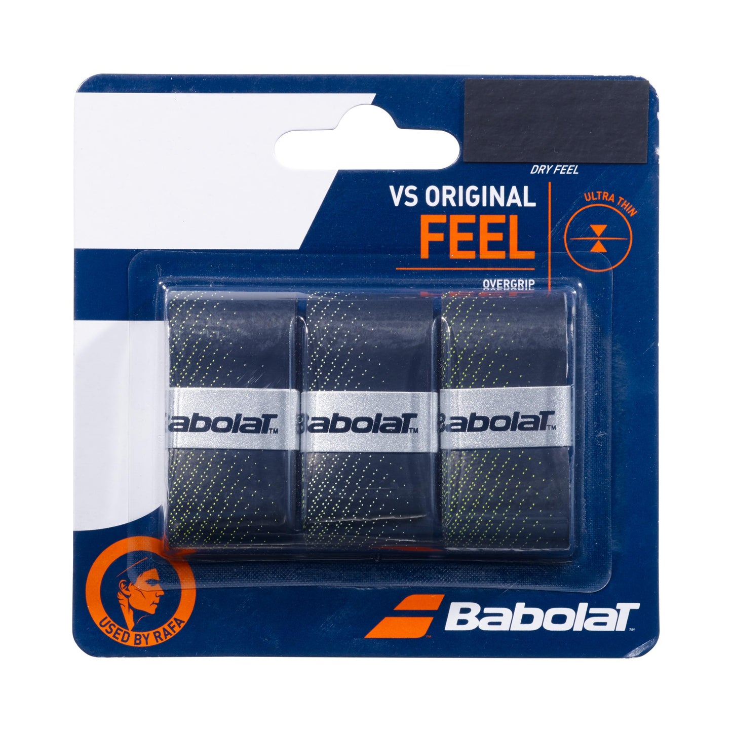 Babolat VS Grip Original Pakke Med 3-Sort,Gul Babolat VS Grip Original Pakke Med 3-Sort,Gul
