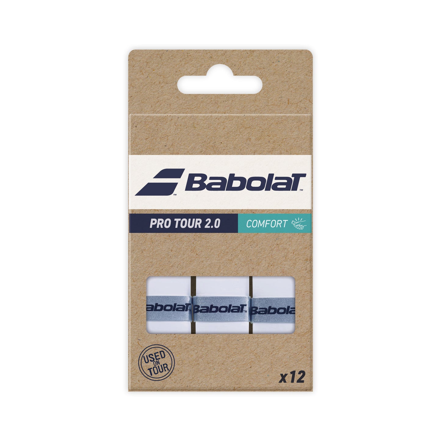 Babolat Pro Tour 2.0 Pakke Med 12-Hvid Babolat Pro Tour 2.0 Pakke Med 12-Hvid