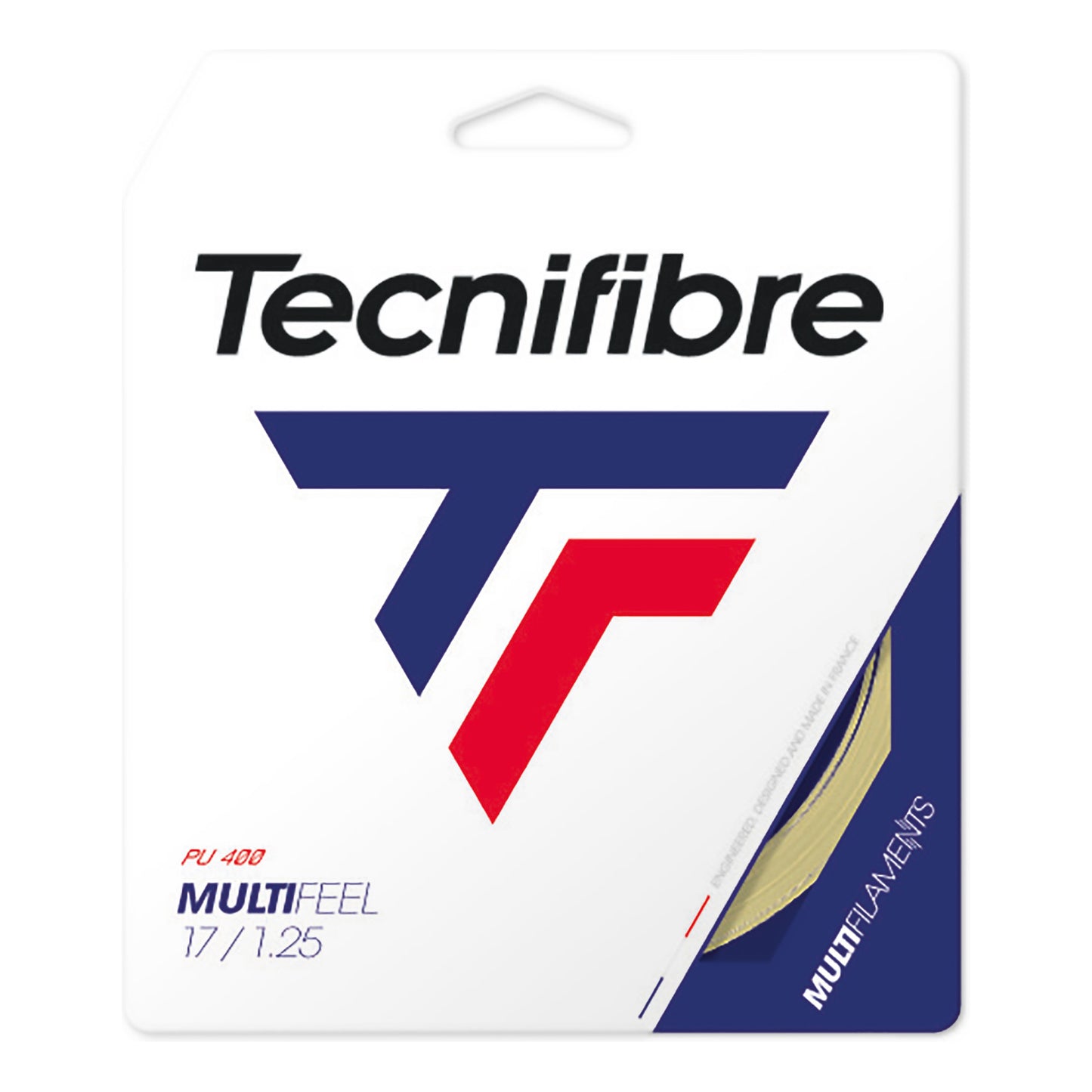 Tecnifibre Multifeel 12m Strengesæt-Naturfarvet Tecnifibre Multifeel 12m Strengesæt-Naturfarvet