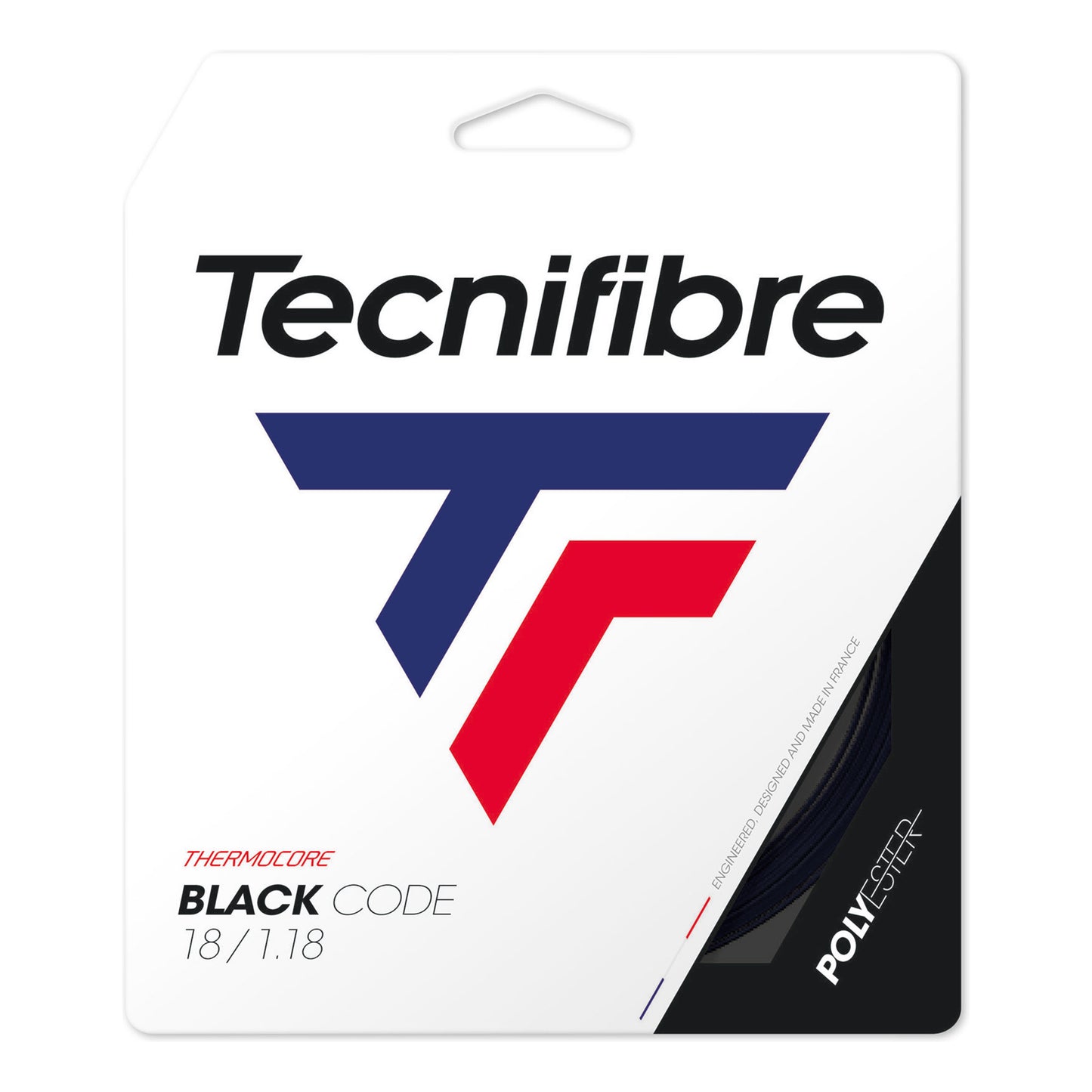 Tecnifibre Black Code 12m Strengesæt-Sort Tecnifibre Black Code 12m Strengesæt-Sort