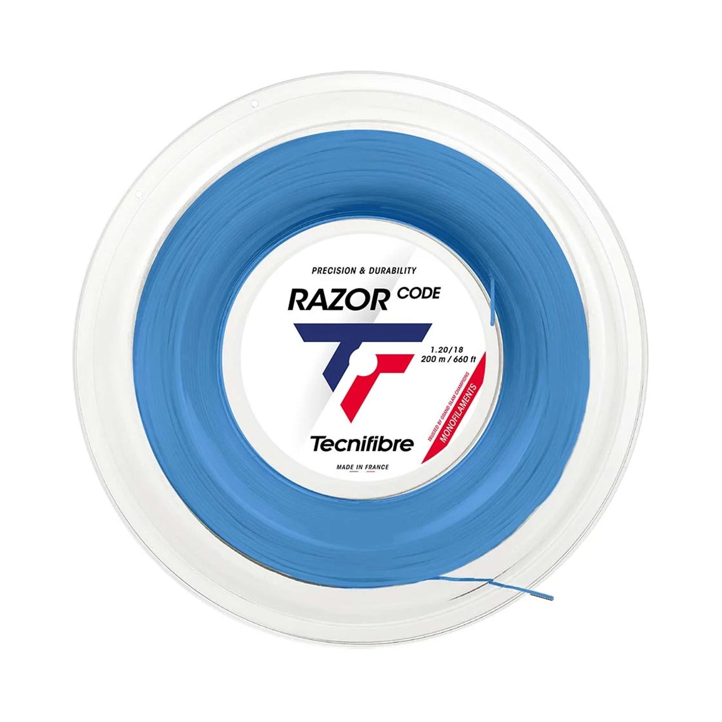 Tecnifibre Razor Code 200m Strenge,Rulle-Blå Tecnifibre Razor Code 200m Strenge,Rulle-Blå