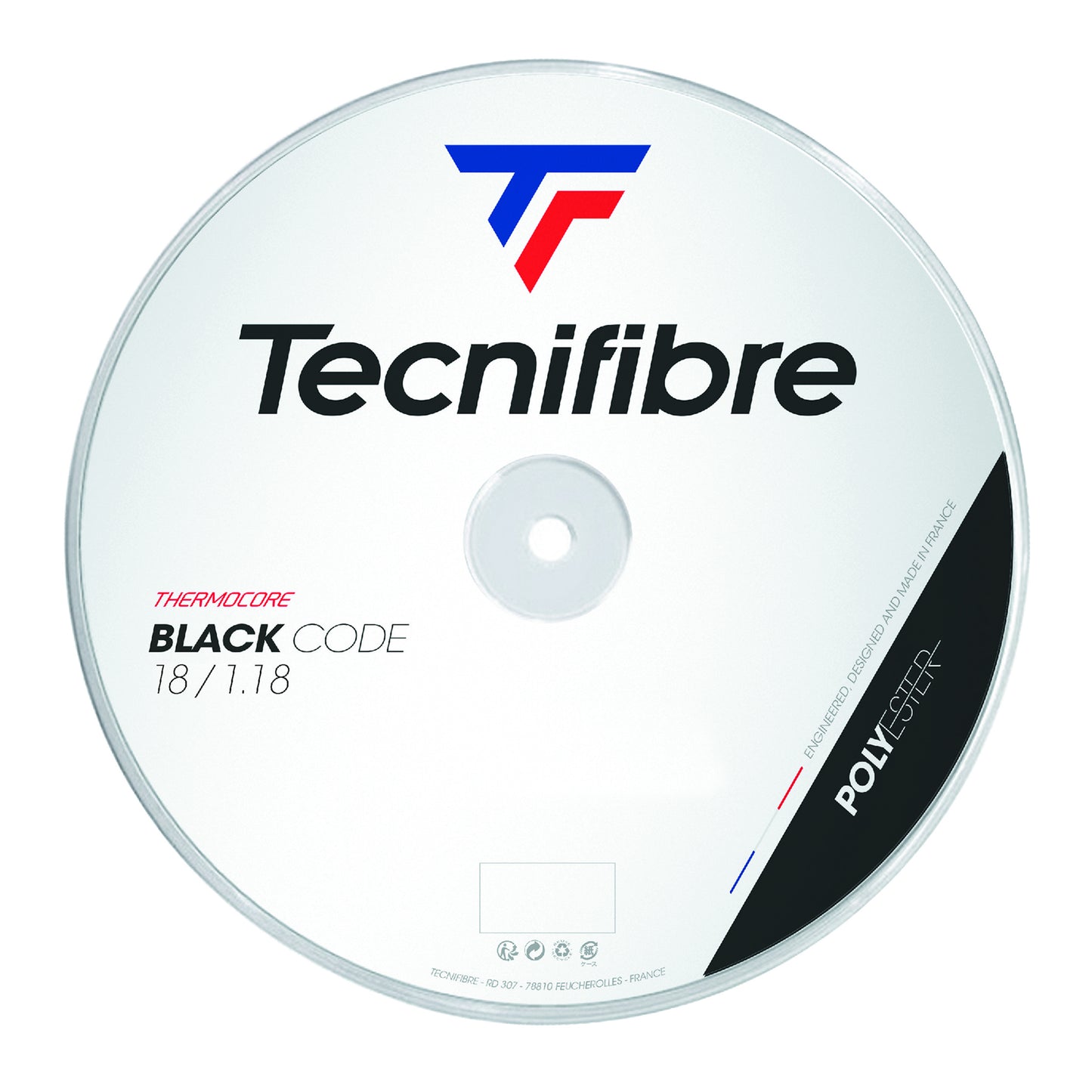 Tecnifibre Black Code 200m Strenge,Rulle-Sort Tecnifibre Black Code 200m Strenge,Rulle-Sort