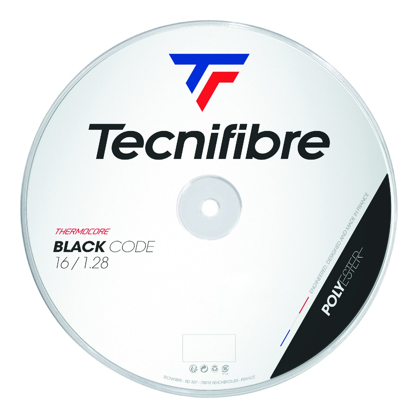 Tecnifibre Black Code Fire 200m Strenge,Rulle-Orange,Rød Tecnifibre Black Code Fire 200m Strenge,Rulle-Orange,Rød