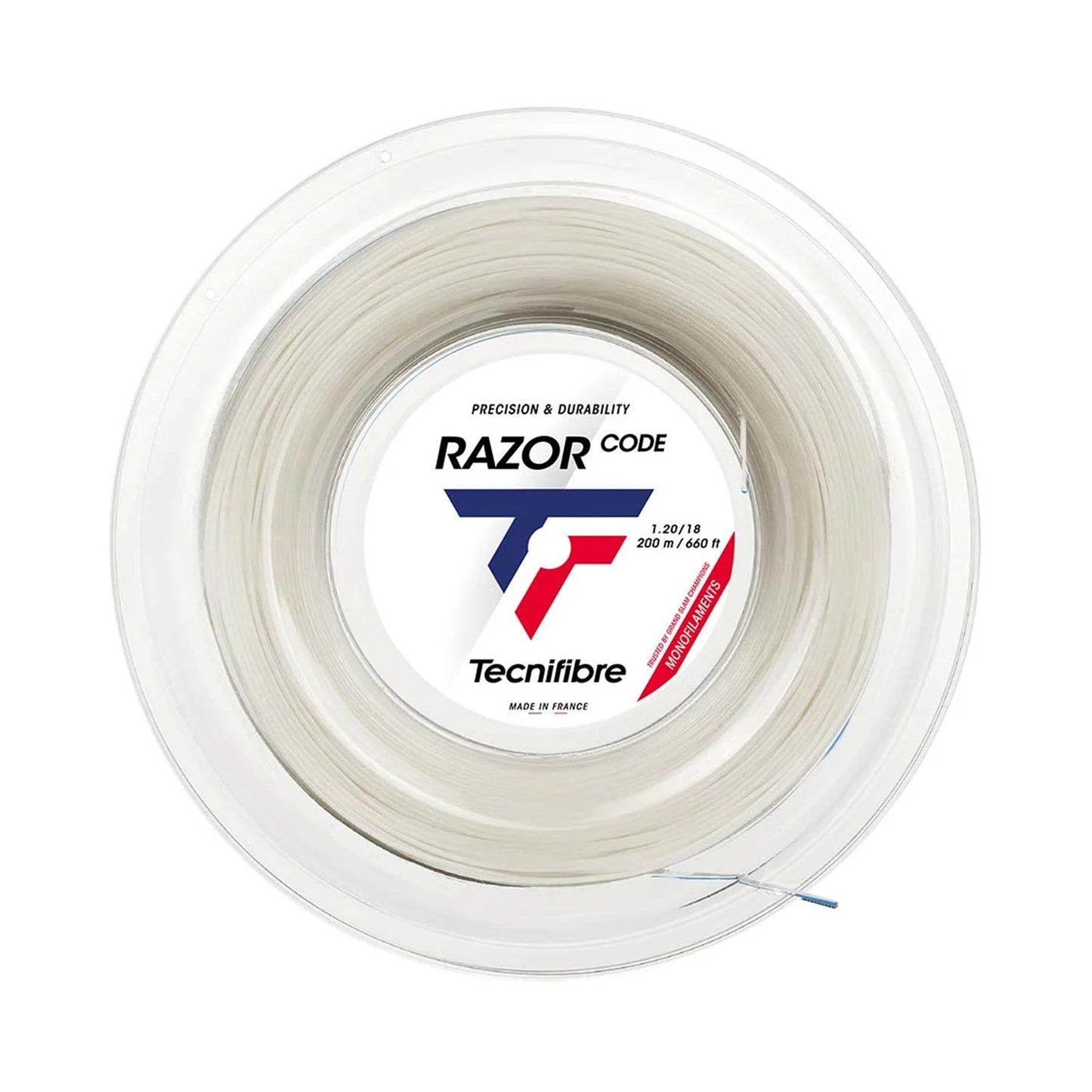 Tecnifibre Razor Code 200m Strenge,Rulle-Hvid Tecnifibre Razor Code 200m Strenge,Rulle-Hvid