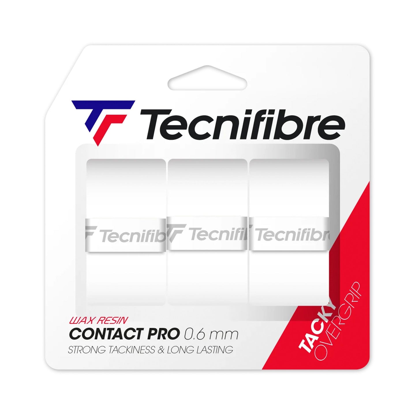 Tecnifibre Contact Pro Weiss Pakke Med 3-Hvid Tecnifibre Contact Pro Weiss Pakke Med 3-Hvid